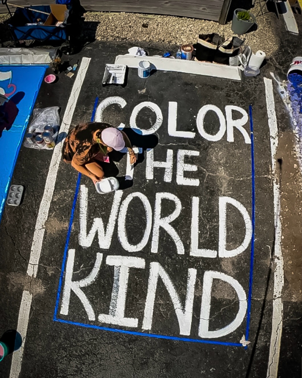 Honored to paint for @parkingspacesforpride 49 spaces for 49 lives 🏳️🌈
I learned about the opportunity after the deadline, applied anyway, showed up just to support… and two hours in, they gave me a spot 🙏🏼
As soon as @babybluestar started spinning, a butterfly flew through + disappeared. That’s when I knew I was exactly where I was meant to be 🦋
I paint to heal. To add color where it’s being erased. To remind us we can still color the world kind, together.
Thank you @se7enbites and all the artists who filled the lot with color + community. Today was magical.
#ParkingSpacesForPride #orlandostrong #ColorTheWorldKind