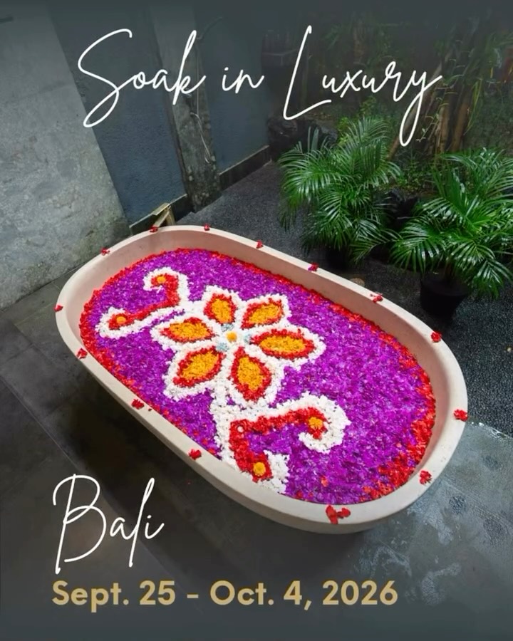 🌸 Relax in luxury, restore in community 🌸
Immersing yourself in a stunning Balinese flower bath, a serene haven of beauty, peace, and renewal, is just one of the soul-nourishing experiences awaiting you at our 2026 Bali Women’s Retreat. 🌿✨
Give yourself permission to slow down, reset, and reconnect with your true self. Take in the breathtaking scenery, relax your body and mind with luxury spa experiences, and surround yourself with an inspiring community of women. 💖
🌺 Link in Bio 🌺
#BaliRetreat #WomensRetreat #RelaxInLuxury #SelfCareJourney #SacredSisterhood #TravelWithPurpose #WellnessRetreat #UtopiaRetreats #MindBodySoul #utopiasgw #travel #wander #restore #bali #indonesia