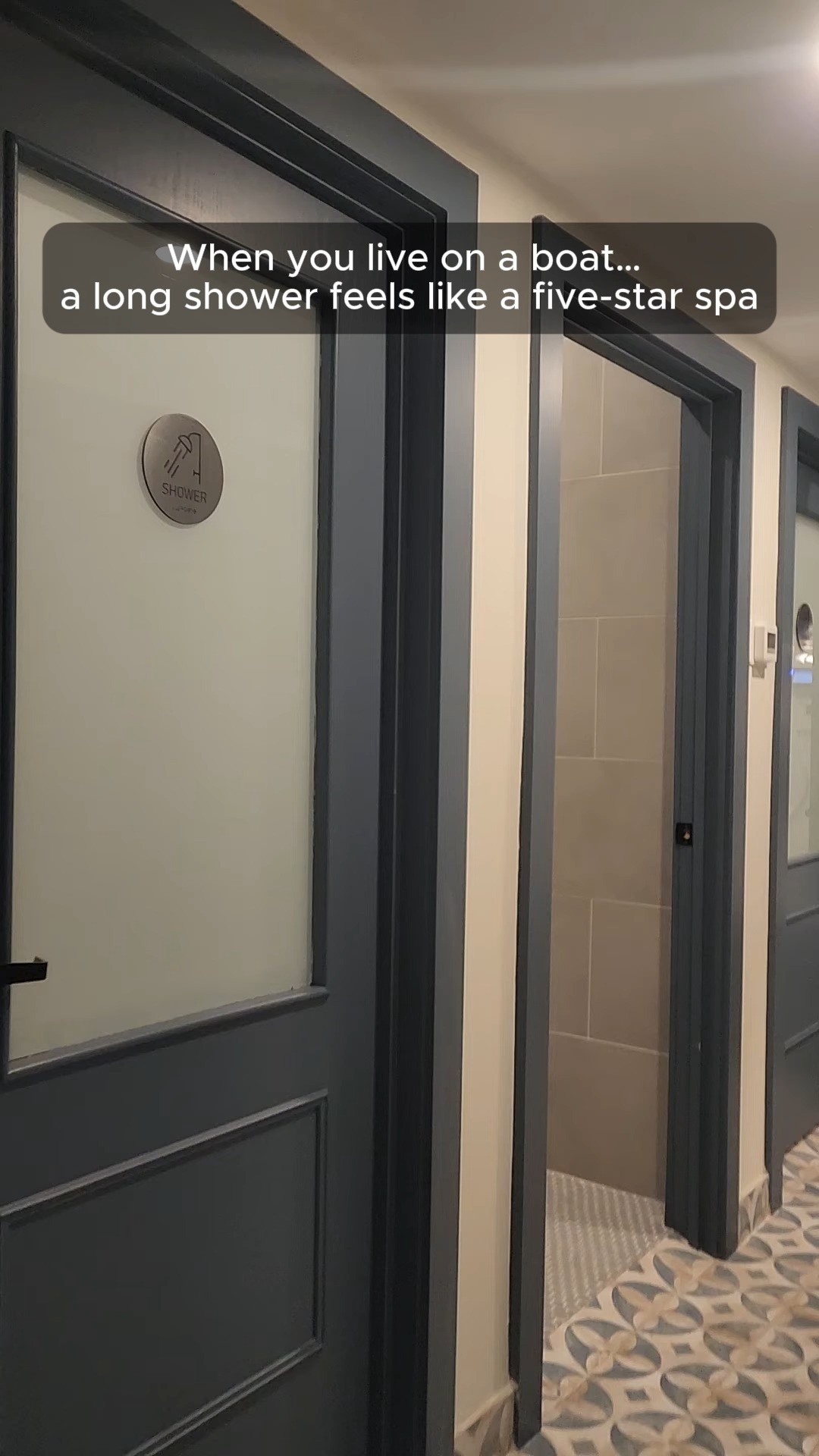 Showers on the boat are quick, and mostly functional.
We don't have water to waste.
So when we're staying in a marina, running water is a full-on spa experience.
The boys took 15 minutes each.
No one complained. No one rushed.
Different songs came from each shower, and all we had to do was wait...
and then wait some more.
.
#BoatLife #SailingFamily #MarinaDays #LongShowers #NomadicFamily #LivingOnTheSea #SimpleLuxuries #FollowThe5un #BoatKids #OurJourney