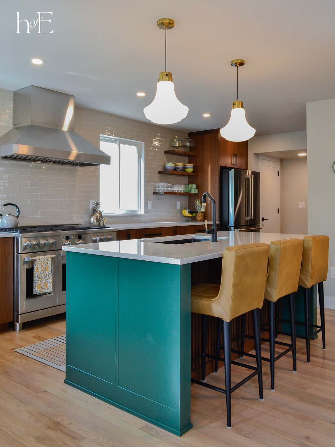 Say Hello to our Blue Sage Valley Project!!
Every decision, from layout to finishes, this project has been a story of transformation, not only in form but in feeling. It’s a space that honors the surrounding landscape through natural textures and tones, lots of natural light, while introducing bold, stylish elements that make everyday living feel just a bit more special.
We absolutely love our clients! These projects could never be possible without them so we always like to show our appreciation. And hands down one of our favorites clients from beginning to end!
The new kitchen design features stunning walnut cabinetry, whose natural movement and warmth add depth and richness to every corner. The cabinetry’s sleek, timeless lines are complemented by Billiard Green accents, which bring a bold yet refined personality to the space.
Ready to Start Your Renovation?!
Reach out today or Fill Out a New Project Inquiry (link in bio)
#kitchenrenovation #coloradodesign #interiordesign #houseofeon #kitchendesign #walnutcabinets #fullservicedesign #littletonrenovation