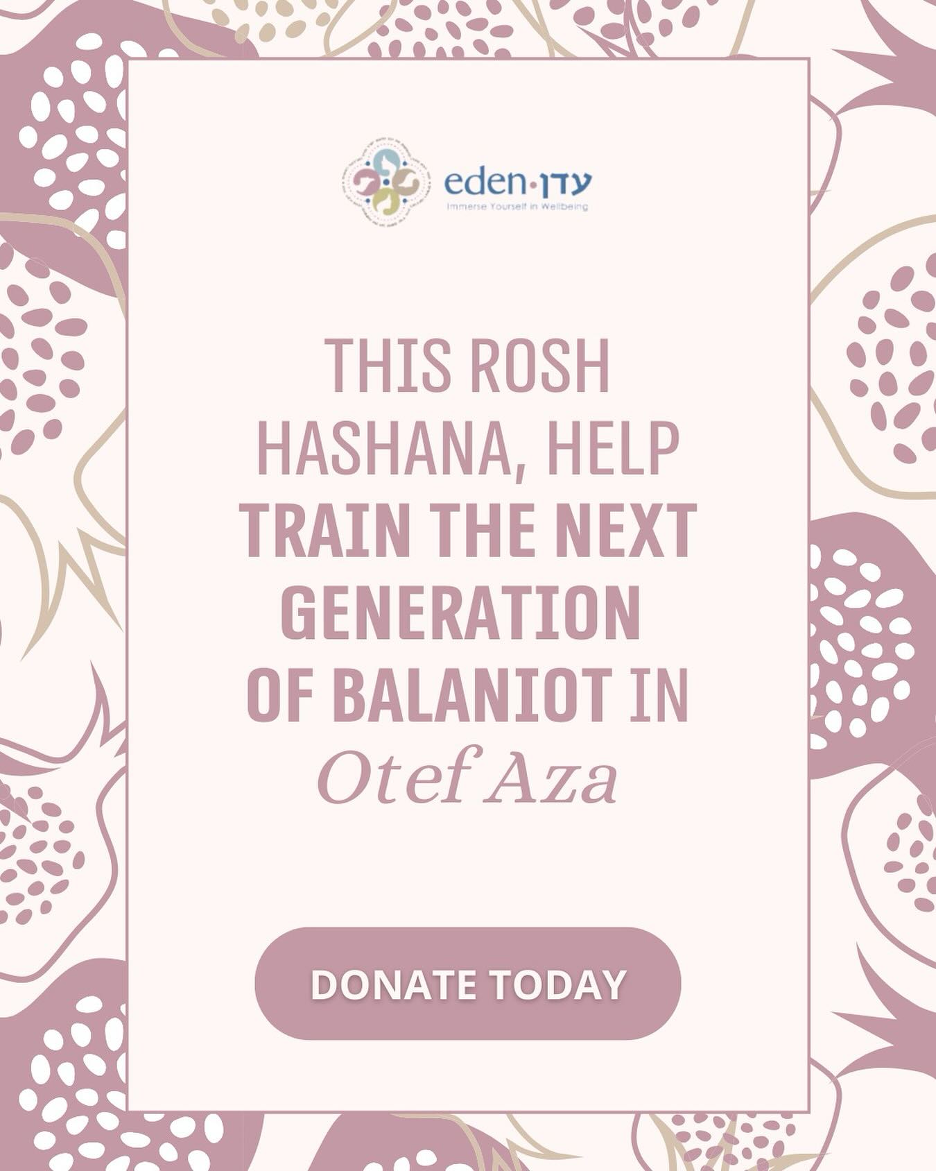 As Rosh Hashana approaches, we can bring healing to the Otef communities that have been torn apart by war.
By supporting the revitalization of mikvaot through the training of new Balaniot, we can restore hope and make a lasting, positive impact.
Become a part of this change - link in story