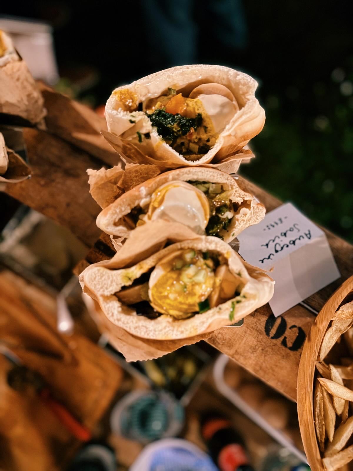 As I started planning @mamalinauk birthday bash, I sent her a rich menu: roast beef, fish kofta with chickpeas, pickled sardines, roasted cauliflower with green tahini, and plenty more.
But as the weeks went by and the party began to take shape, that ambitious menu slowly shrank—until we distilled it down to the simplest, most comforting, and nourishing food:
Fresh falafel, sabich, and schnitzel, all wrapped in soft, warm pita.
Of course we didn’t leave out the bread and dips (like Harrisa & Tzatziki) and big trays of tiramisu, crumble cheese cake and portokalopita (I’m still staring at 10 packs of mascarpone every time I open my fridge).
Thank you, Emma, for the chance and for being right!
📷 @ritchiecraig @poppy.kw