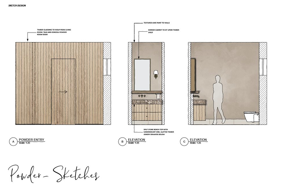 Inspired by European farmhouses and earthy tones, this is the powder room concept design for one of our major renovation projects.
Do you want your renovation to be a little bit unique, well-curated and beautiful?
Contact us today to start your renovation journey in safe hands.
Interior Design Consultant @amelia.gallen.interior.design
Principal Designer @byofloorplan
PS. Check out the kitchen & mudroom for this project in earlier posts!