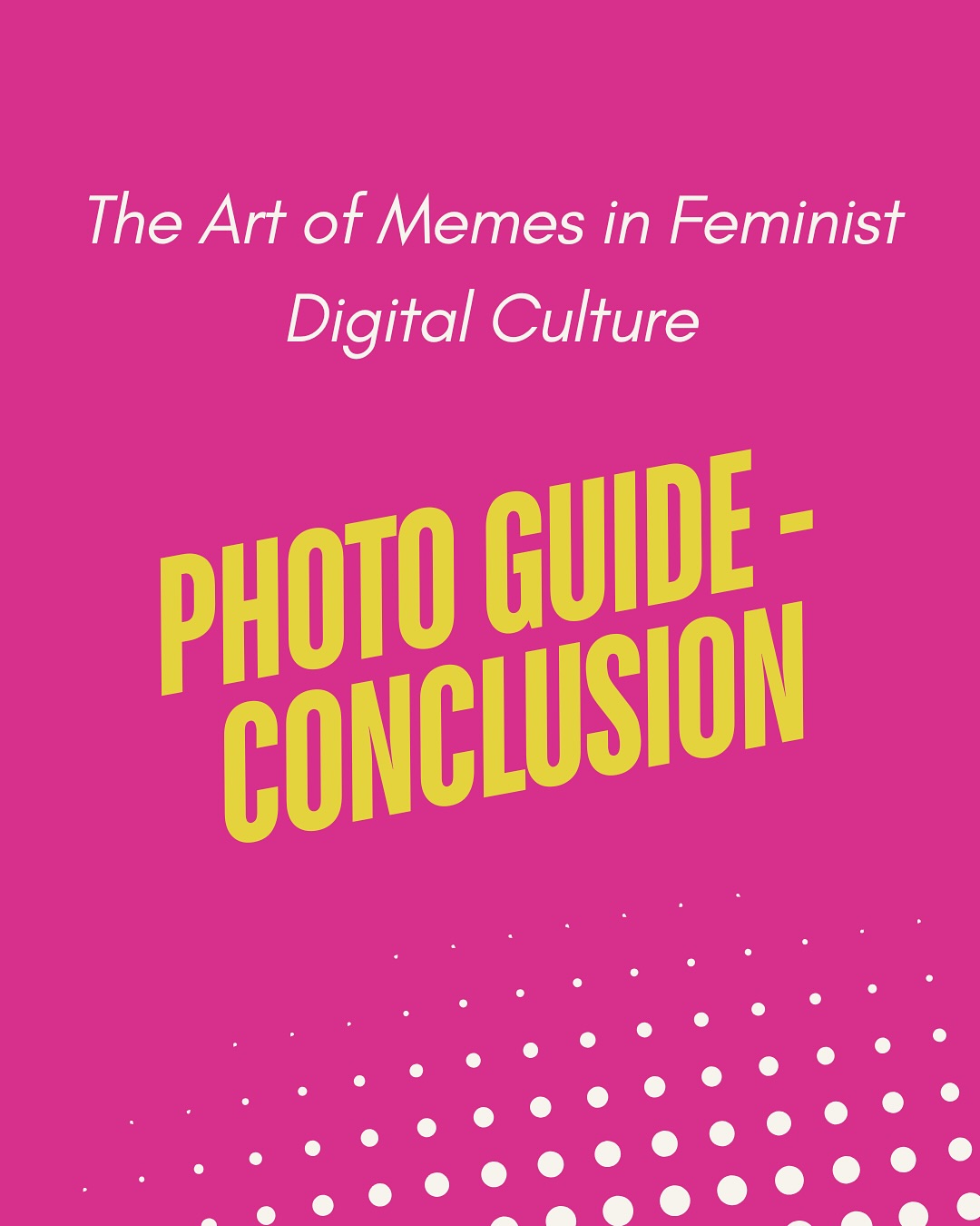 With this post, we’ve reached the end of our photo guide series! Hopefully you’ve already been able to start following along with your copy of ‘The Art of Memes’, but if not, you can order a copy (print or digital) from the link in our bio. Thanks for following along — happy reading and memeing!