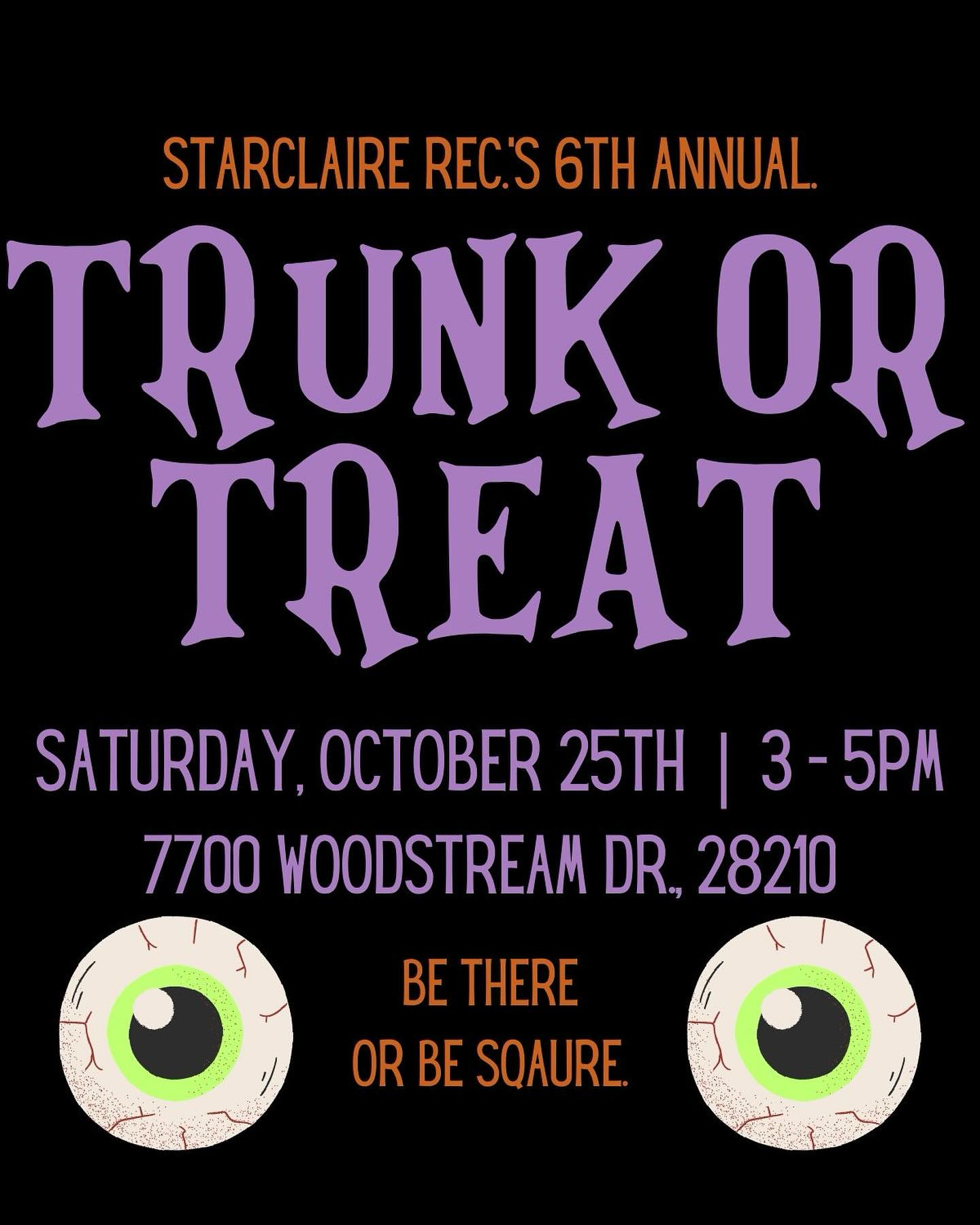 We’ve got Halloween on the brain! Bring your goblins and ghouls, your superheros and clowns - we’re throwing down at our 6th Annual #TrunkorTreat on October 25th from 3-5pm! This event is open to the public 🎃