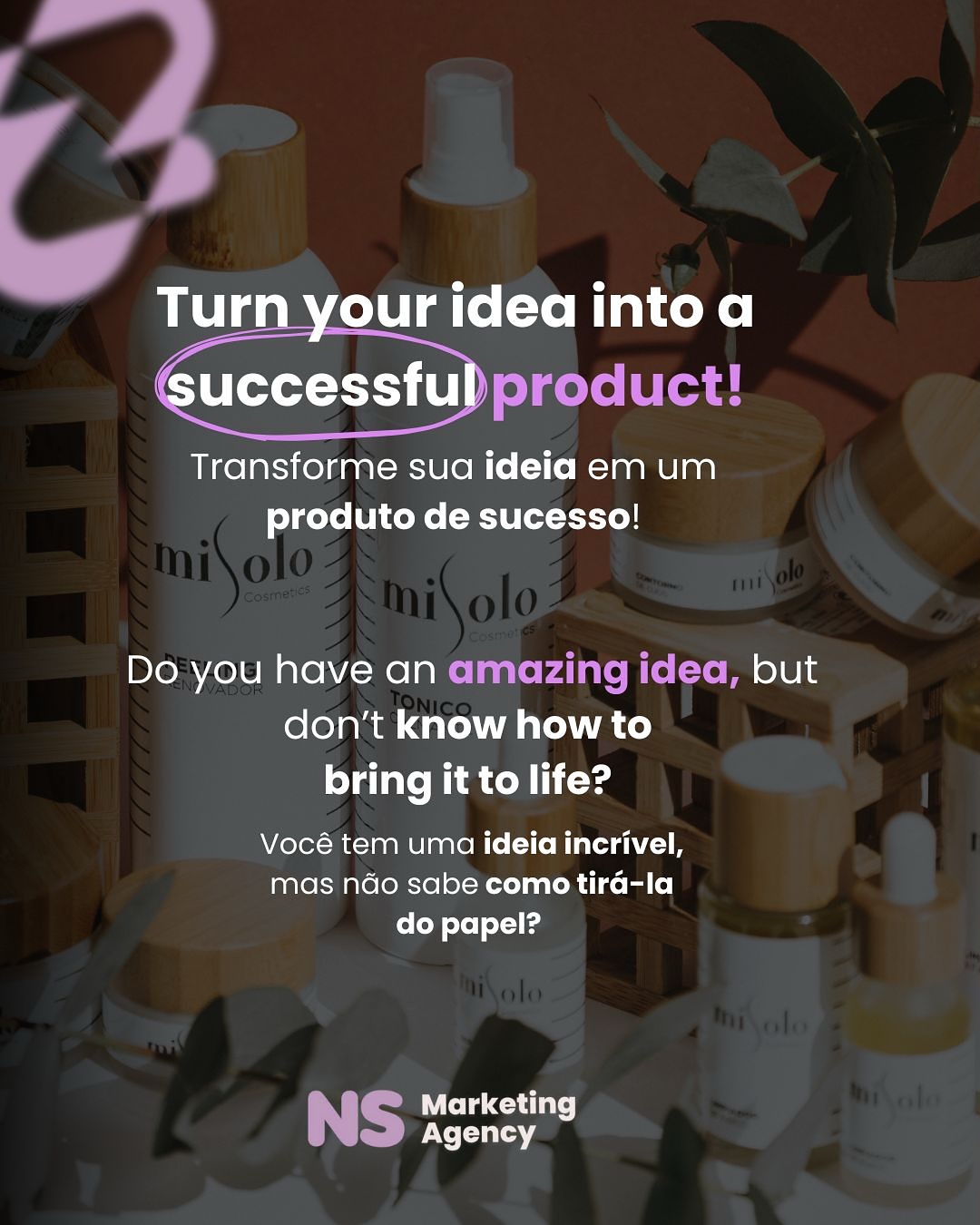 Desenvolva o seu produto conosco, seja ele físico ou 100% online. 🚀
Somos especialistas em entregar o melhor para os nossos clientes. 💜
.
Develop your product with us, whether it’s physical or 100% online. 🚀
We specialize in delivering the best for our clients. 💜