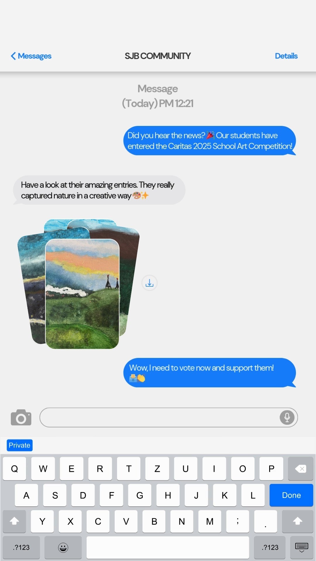 🌟 Our students have entered the Caritas 2025 School Art Competition! 🎨💛
Their artworks share powerful messages of hope, compassion, and care for our world.
🗳️ You can support them by voting for our entries (189–198) here:
👉 https://www.caritas.org.au/catholic-earthcare/school-art-competition/
Let’s get behind our students and celebrate their creativity! 👏🌍✨
#CaritasArtComp2025 #StudentCreativity #SchoolCommunity #SJB2025 #stjohnthebaptistprimaryferntreegully #melbournecatholicschools #HopeFilledCommunity #enrichedcommunities #lightingtheirpath #catholiceducation