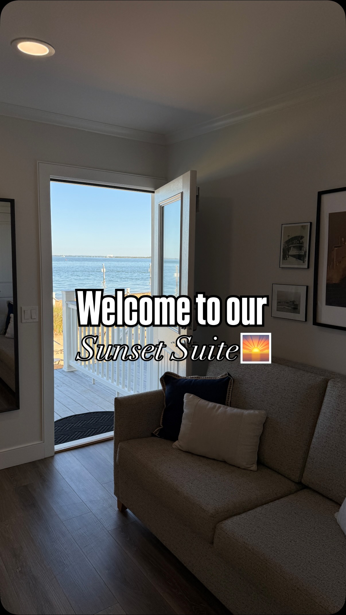 Wake up steps away from the sand… only at the Fire Island Boatel😊
Welcome to our Sunset Suite 🌅 Our most requested room with a private wraparound deck, stunning lighthouse views, and space for up to 4 guests!
Book your stay by calling us or visiting www.FIboatel.com#