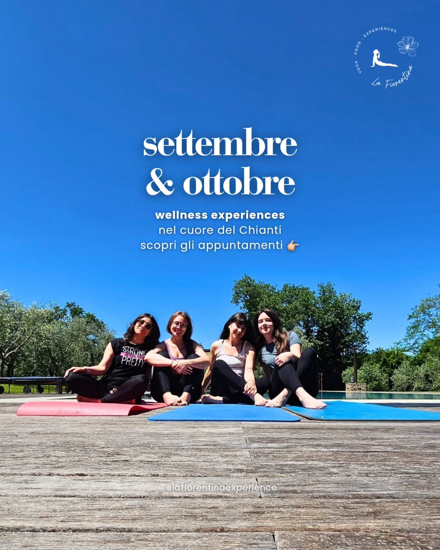 🫒 Benessere pop-up nel Chianti
Cerchi un'idea diversa nel weekend ? ti aspetto in toscana ✨️
Due date, due esperienze uniche.
Stessa anima: lentezza, natura, convivialità 🌸
📅 28 settembre
🧘♀️ Yoga rigenerante
🥐 Brunch genuino
🎨 Ceramica da zero
📅 4 ottobre
🧘 Yoga tra le colline
🍷 Degustazione di olio & vino biologici
🌷 Tour della vigna e del parco storico
📍 Impruneta e San Casciano in Val di Pesa
💌 Posti limitati – prenotazione obbligatoria, tramite link in bio
inspira, riscopriti, vivi.. con Ele 🤍
#BenessereNelChianti
#WeekendRigenerante
#EsperienzeAutentiche
#YogaENatura
#cosafareafirenze
#ideeregalo