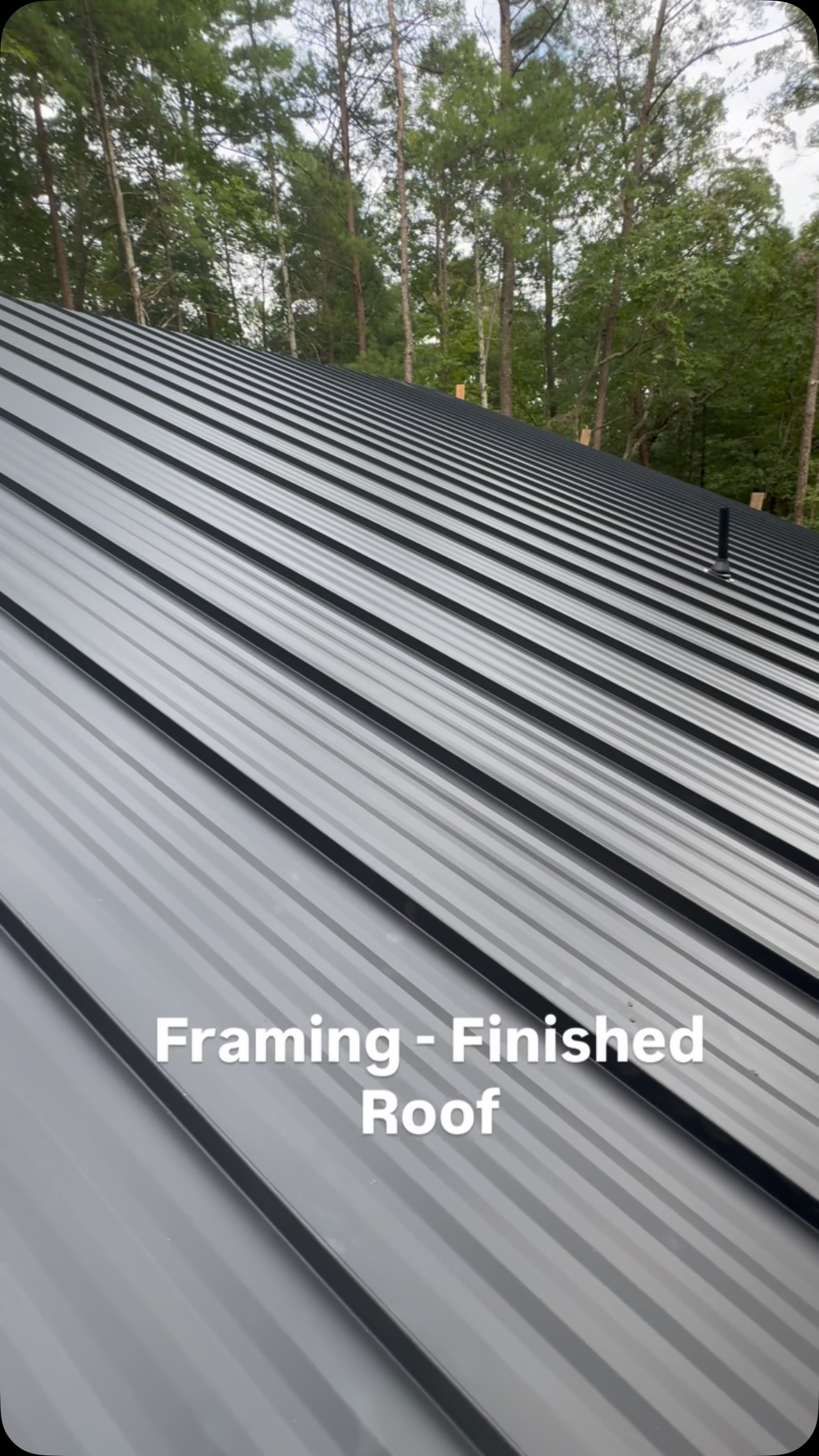 We are loving how this black standing seam looks and so is the customer!