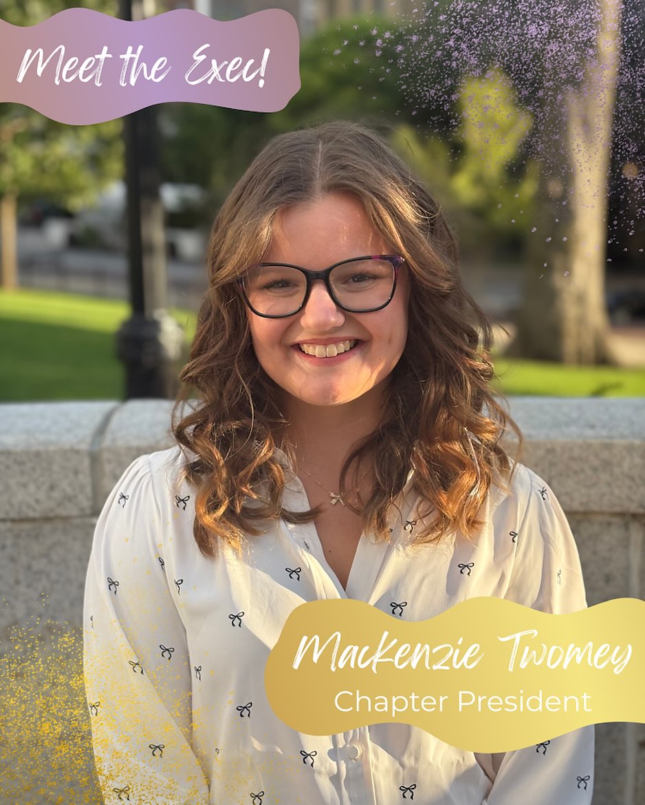 Meet our exec team!✨💜
Hey Badgers! Welcome back to school, we hope all is going well! Over the course of the next week, let’s get to know our exec board! First up: Mackenzie!👸
⭐️Mackenzie Twomey
💁♀️Chapter President
❕Junior
📚Global Health and Microbiology
🎵Fun Fact: Mackenzie is a huge Swiftie!
#amomentofmagic
#bravestrongfearless