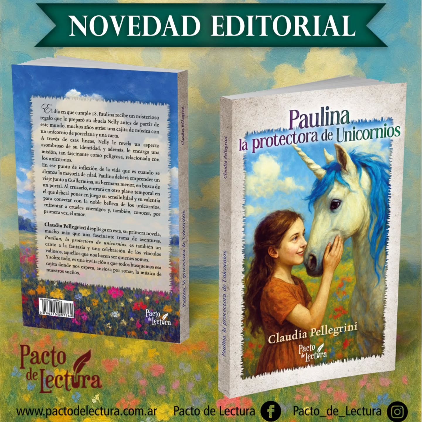Les presentamos la obra de Claudia Pellegrini "Paulina, la protectora de Unicornios" ✨️📖
@clodinap
#nuevolibro #narrativaargentina #unicornios