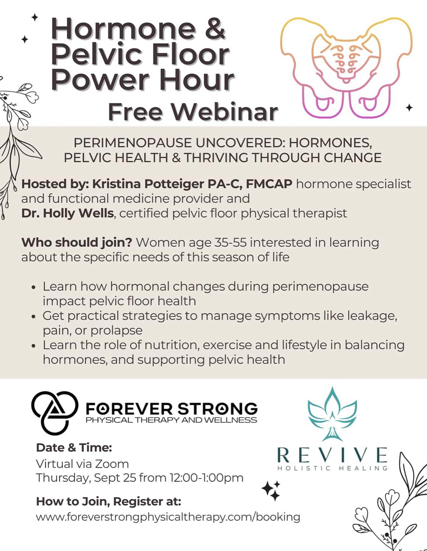 Join the team at @foreverstrongptwellness for a free webinar on perimenopause!
#perinatalmentalhealth #perinatal #perinatalpartnersnetwork #perinatalpartners #perimenopausehealth