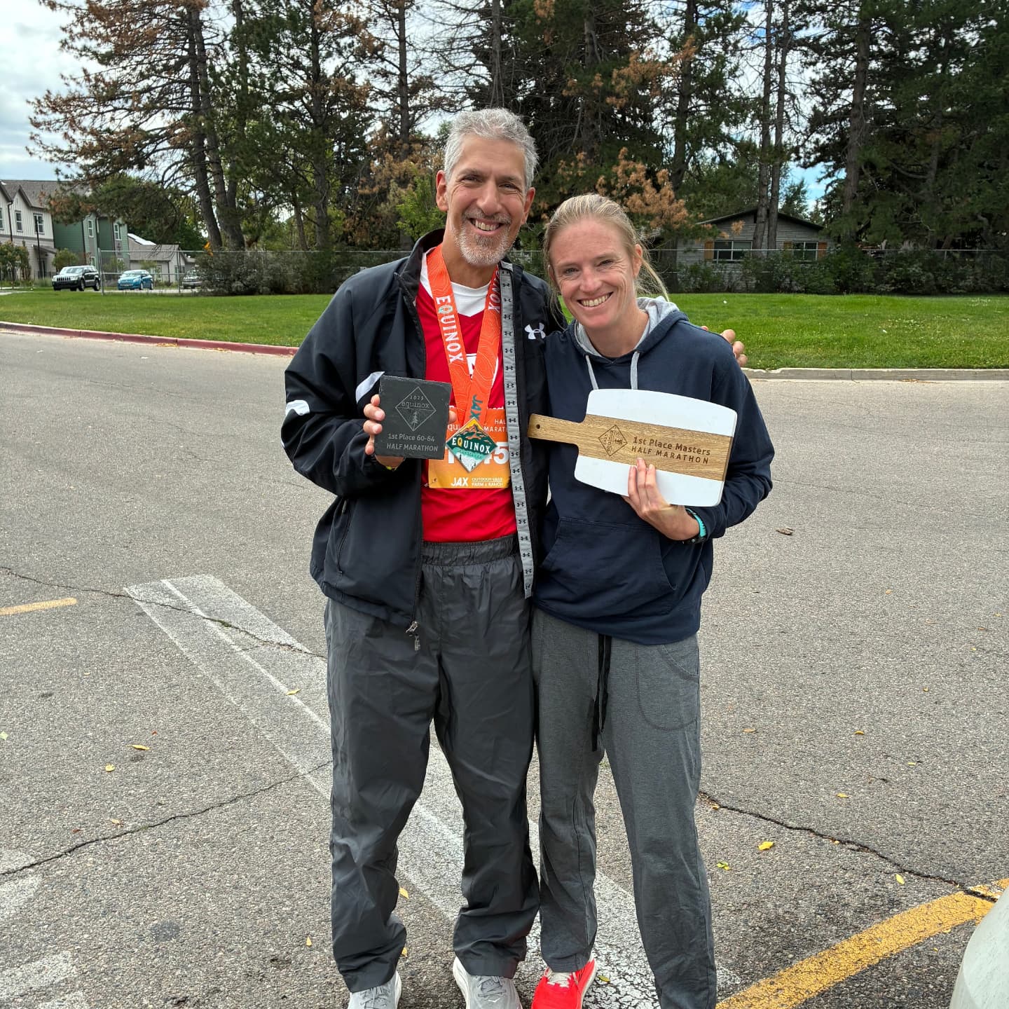 The #fallequinoxhalfmarathon was this past weekend. I wasn't sure I was going to race because I was procrastinating and didn't sign up in time. Honestly, when I found out the race was sold out, I was a bit relieved because I wasn't sure I was ready to race another half. I figured the 5 mile race might be more my speed. I did reach out to the race director just to see if there might be an elite spot. I was notified that my time did not qualify as elite, but I could still register. I figured I had already signed up for my USATF membership, so I might as well try to get some points for the @fortcollinsracing team.
After my marathon, I needed a break from all the high mileage, so I've been focusing a lot more on speed and less on endurance. So, needless to say, I had some doubts going into this race. I knew I could run pretty fast for a shorter race, but I was worried I wouldn't be able to hold a good pace for 13.1 miles. I was pleasantly surprised. I held back a little the entire time, thinking I would eventually get fatigued and slow down, but I didn't. I think the last few miles were around a 6:10-6:15 pace. I finished feeling strong and wondering what might have happened if I'd had more confidence and pushed the pace slightly faster earlier on. I'm still really happy with the outcome, running 1 minute faster than last year and getting a nice reward for top female masters (even though technically I wasn't the first masters age female runner to cross the finish line). Regardless, I'll take it! I'm also starting to get hungry again to race, possibly another marathon or maybe just another half marathon (or several) next year. I guess we will see.
Thanks @greeneventscolorado for another great race! Also, thanks to my long-run buddy and running mentor, Bob, for having confidence in me when I was so unsure.
#marathonrunner #mastersrunner #runningafter40 #runningwithhashimotos #runningnutritionist #runningcoach #fortcollinsraceteam #lovethegrind #runnermom