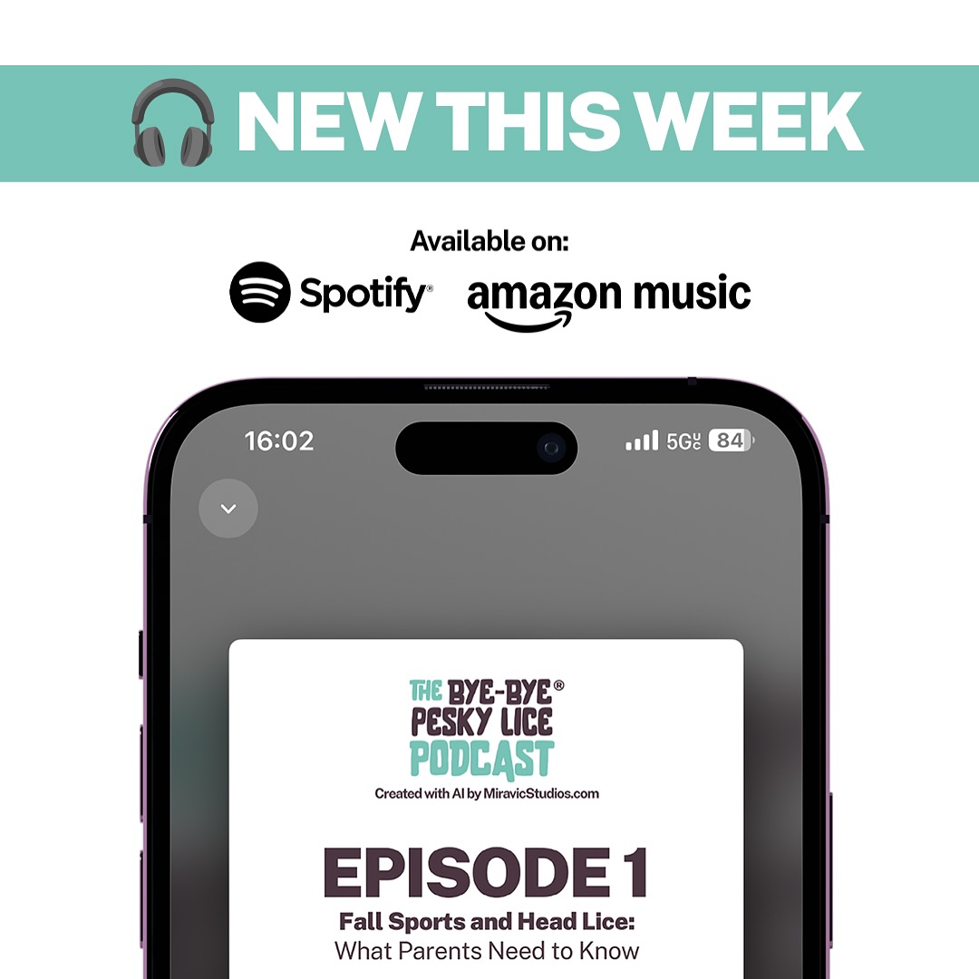🎧 Episode 1 is live!
Fall sports are back—and so are the risks of head lice. 🏈🎒
In this first episode of The Bye-Bye Pesky Lice Podcast, Emily Carter explains why activities like football, cheerleading, and shared helmets create the perfect environment for lice—and what parents can do to prevent it.
👉 Short, weekly episodes made for busy parents.
👉 Real tips, myths busted, and peace of mind every Wednesday at 8am.
🎙️ Listen now on Spotify & Amazon Music
#HeadLice #ParentTips #LicePrevention #PodcastLaunch #ByeByePeskyLice #ParentingPodcast #familywellness