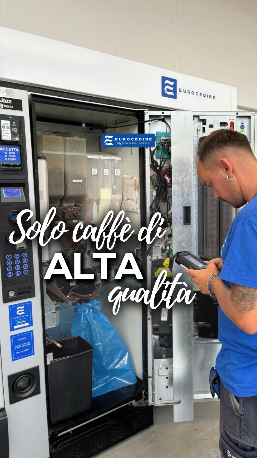 Non ci credi?
Passa in uno dei nostri distributori e scopri il gusto del vero caffè ☕✨
In Eurocedibe crediamo che ogni pausa meriti qualcosa in più: un momento autentico, di qualità e rispetto 🤝🌱
Per questo scegliamo solo miscele pregiate, selezionate con cura per offrirti un caffè che sia buono, sicuro e davvero piacevole ☕💯
In un caffè scelto da Eurocedibe c’è tutto il sapore dei nostri valori, della nostra cura e della passione che mettiamo nel fare bene le cose ☕✨
Fermati un attimo. Fai una pausa con noi. Assapora la differenza.
😉 Contattaci per conoscere la nostra realtà:
🌎 https://www.eurocedibe.it/miglioralatuagiornata
📞 800.943.011
📧 info@eurocedibe.it
----
caffè di alta qualità nei distributori automatici
caffè di alta qualità
rifornimento distributori automatici
pausa caffè
venditori di distributori automatici
azienda di distributori automatici e di caffè
#Eurocedibe #DistributoriAutomatici #DistributoriCaffè