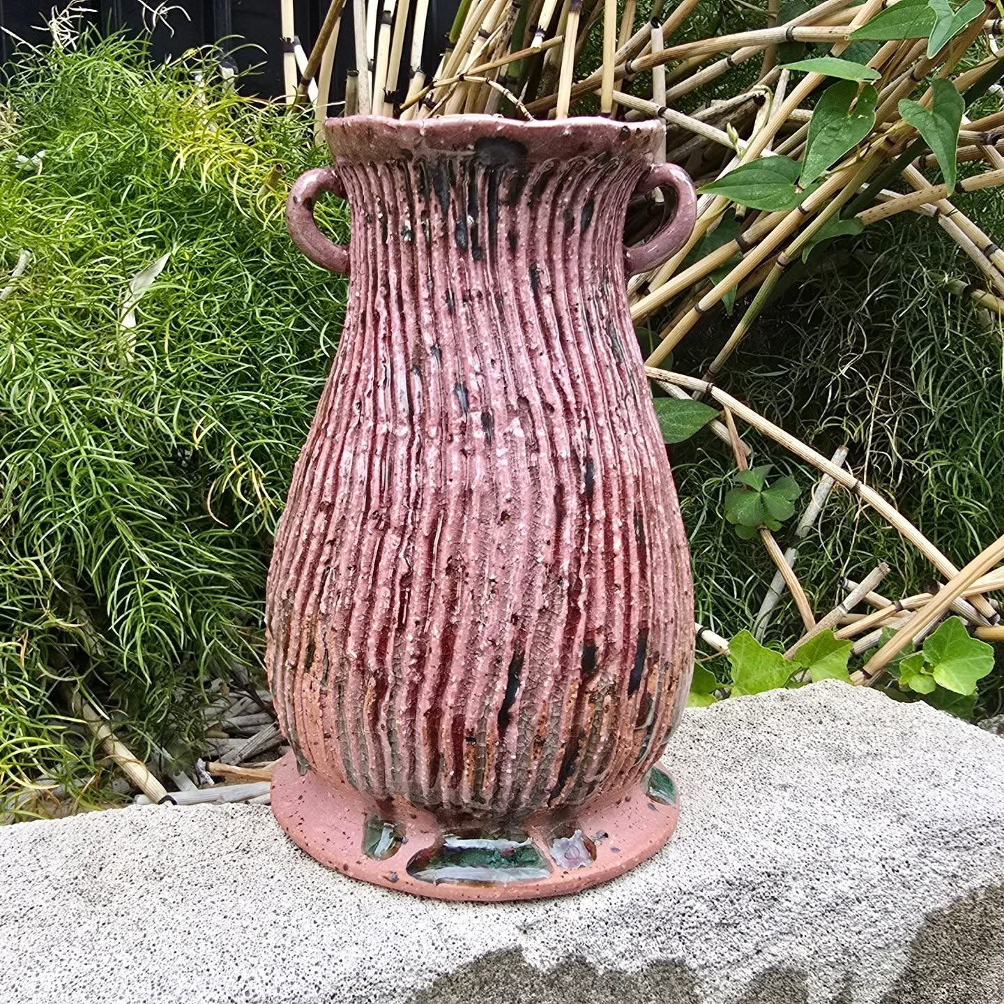 So in love with this. The red with the ash glaze mixes so nicely.