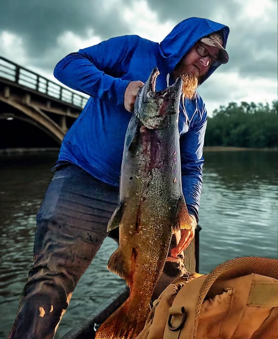 Caught my PB King today 🙌🙌🎣 #salmonfishing #salmon #flickerminnow