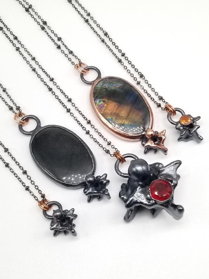 Fall Vendor
Discover the magic of The Wondering Alchemist, where nature meets art!
Natural treasures like twigs, insects, and shells are transformed into stunning copper jewelry using a unique process called electroforming.
No molds mean every piece is truly one of a kind—just like you! 🌿✨
#HandcraftedJewelry #NatureInspired #ArtisanCrafts #UniqueDesigns #CopperArt #EcoFriendlyFashion #OneOfAKindJewelry #WearableArt