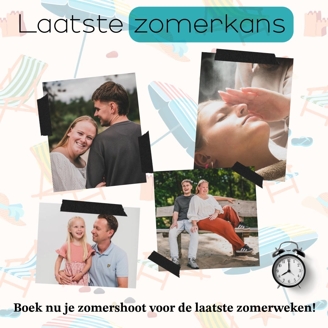De laatste zomerse dagen zijn in zicht… 🌤️
Wil jij nog een fotoshoot in het mooie nazomerlicht? Dit is je kans om nog een plekje te boeken voordat de herfst begint! 🍂✨
📍 Locatie naar keuze
📅 Beperkte beschikbaarheid
#fotoshoot #laatstekans #zomer2025 #fotografie #pictureyourself #soesterduinen #loveshoot #gezinsfotografie #couplegoals #storytelling