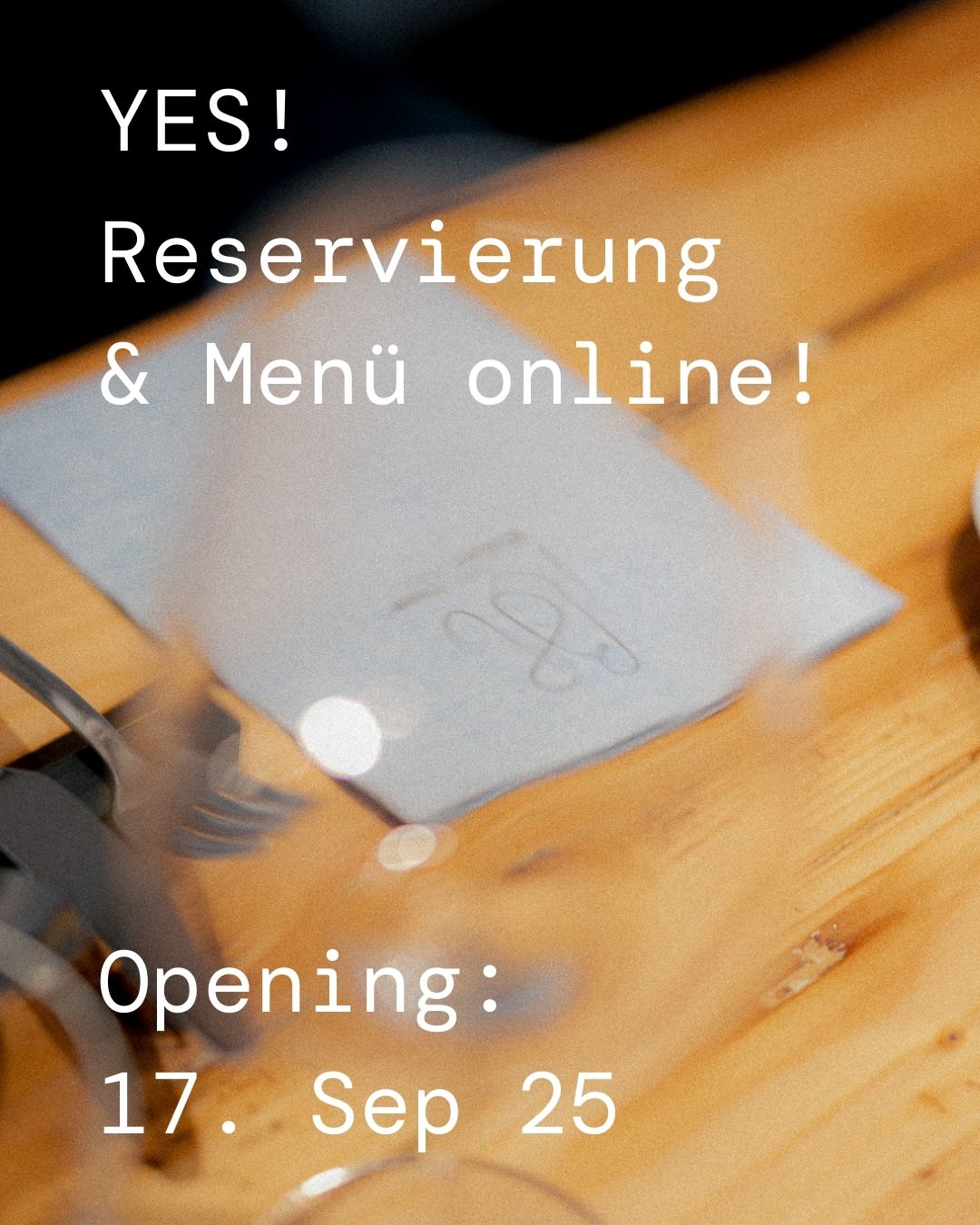 ✨ Endlich ist es so weit! ✨
Am 17. September eröffnen wir unser neues Restaurant – und wir können es kaum erwarten, euch willkommen zu heißen. 🍷🥂
👉 Reservierungen sind ab sofort möglich – sichere dir jetzt deinen Platz für den Eröffnungsabend oder die darauffolgenden Tage.
🍴 Unsere Speisekarte ist ab sofort online – stöbere schon vorab und entdecke unsere kulinarischen Highlights.
Wir freuen uns darauf, diesen besonderen Moment mit euch zu teilen. 💙🐇
