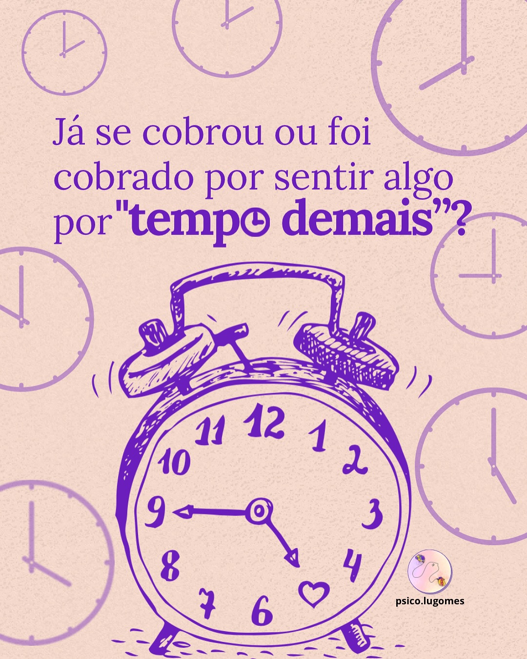 Respeite seu tempo: o ritmo do outro não é régua para você ⏰
@psico.lugomes @bgluisagomes
#saudemental #psicoterapia #psicanálise #psicóloga #tempoemocional