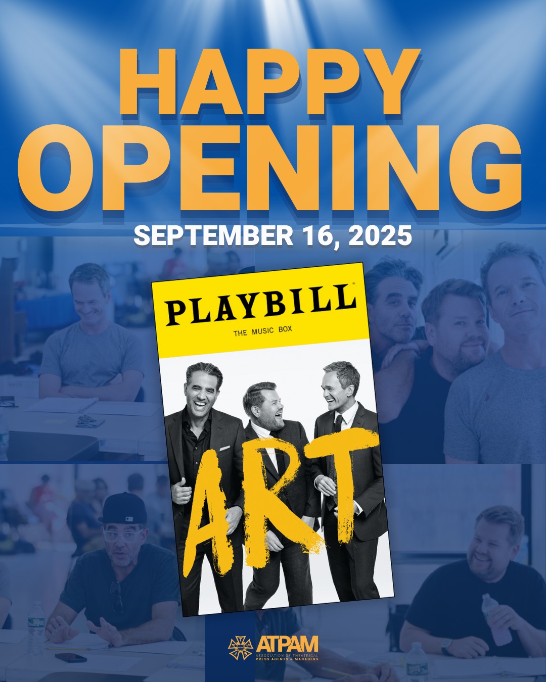 It’s Opening Night for @artonbway!
Bravo to the incredible ATPAM press agents, house managers, and company managers bringing this production to life.