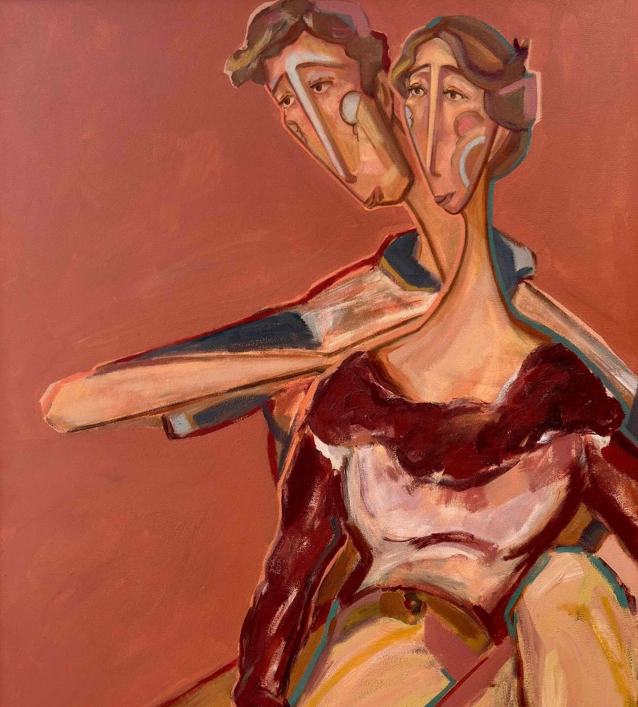 ‘Emilio and Callie’ one of my favourites,
120 x 80 cm
Now in their wonderful new home 🫶