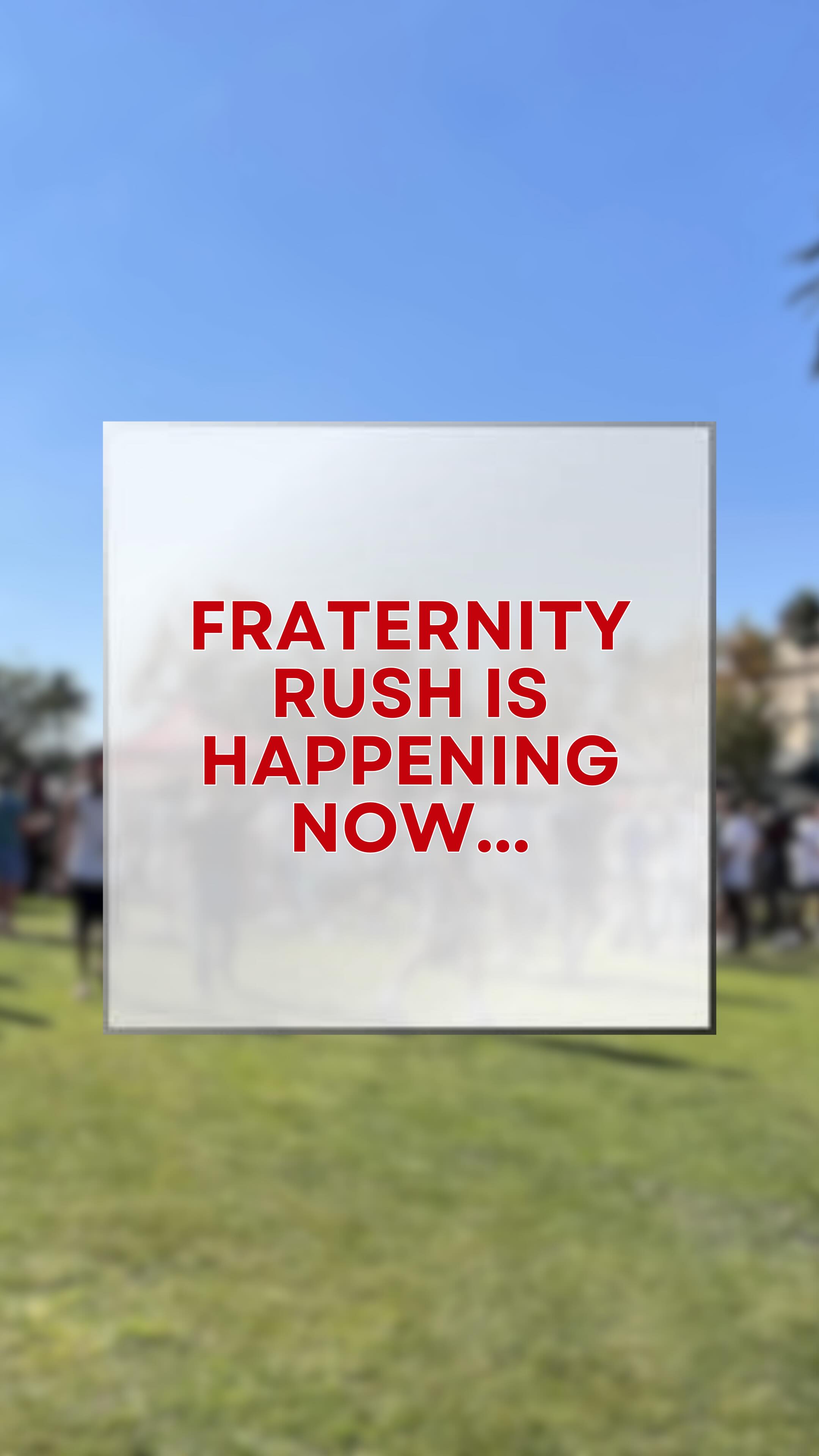 Rush is now.
Register using the link in our bio.