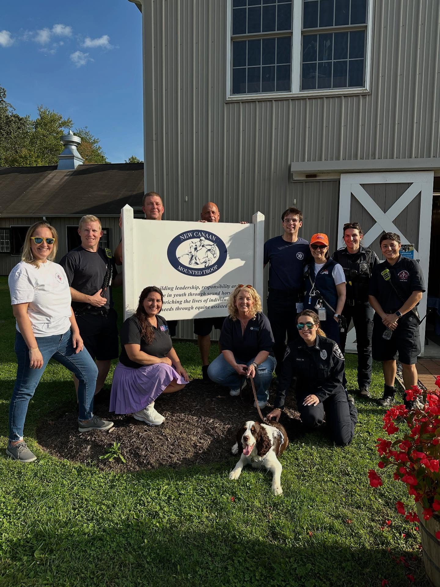 New Canaan EMS was proud to be part of the Sensory Friendly Public Safety Day at New Canaan Mounted Troop with Linked Autism Safety Project. #newcanaanems #touchatruck #sensoryfriendly