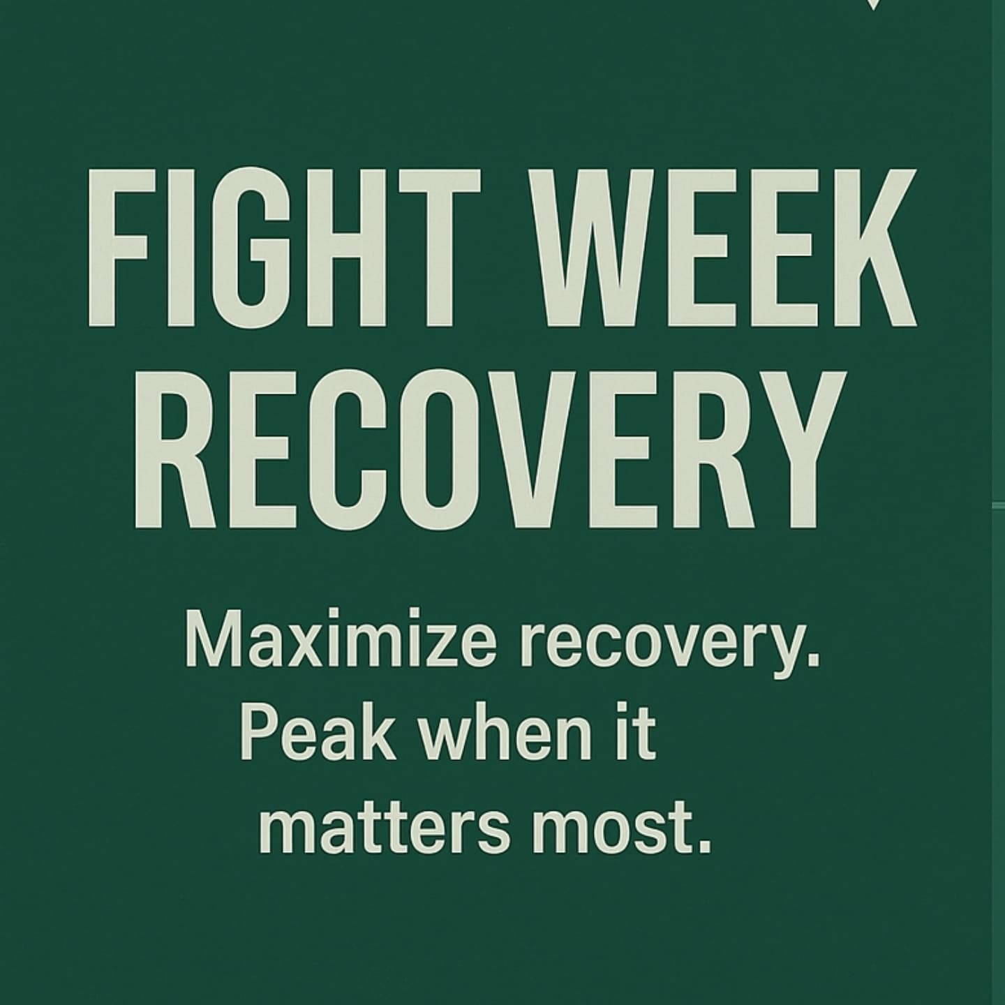 FIGHT WEEK RECOVERY STARTS NOW
Maximize your performance when it matters most. For our figthers this week ( or any fight week) they'll be focusing on what really counts:
Prioritize Quality Sleep – Deep sleep repairs muscles, restores energy, and balances hormones.
Hydrate Strategically – Keep your body firing by replacing fluids consistently, not just after training.
Dial in Nutrition – Choose easily digestible, nutrient-dense foods to fuel energy & speed recovery.
Active Recovery & Mental Reset – Light mobility, stretching, and low-intensity cardio enhance circulation. Visualization, breathwork, and meditation keep your mind sharp.
Every detail counts. Peak performance is built, not wished for.
#FightWeek #MMARecovery #PeakPerformance #AthleteLife #RecoveryTips #Hydration #SportsNutrition #MentalEdge #ActiveRecovery #FightSmart #TrainHardRecoverHarder #VanguardSportsPerformance