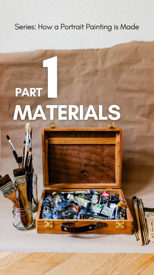 Part 1 – Series: How a Portrait Painting is Made 🎨
Before a single brushstroke is set, everything begins with the right materials.
I work on mixed cotton canvas, stretched on a wooden frame, and use high-quality oil paints from Italy and Germany.
My brushes are long – about 30 cm – for a reason:
👉 Painting from a distance helps me see the whole composition instead of getting lost in details.
👉 Holding the brush at the very end extends my arm, creating more dynamic, flowing strokes.
Mediums also play a role: they prepare the canvas, mix with the oils, and smoothen the colors for the effect I want.
Every portrait starts here – with simple tools that haven't changed much in the last centuries.
(Luckily, today paint comes ready in tubes – that’s a big win. In earlier times, artists had to prepare every color themselves from raw pigments.)
Stay tuned for Part 2 - The perfect reference pictures
#portraitpainting #oilpainting #classicalart #realism #artprocess #fromcanvascompleted #traditionalart