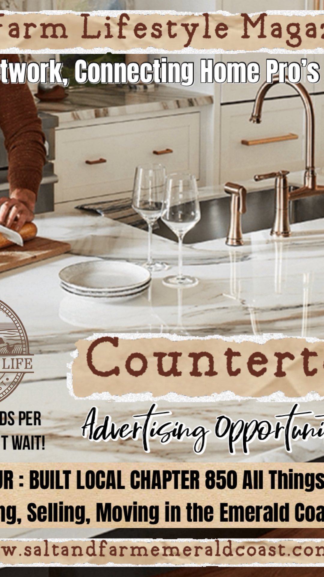 Salt & Farm Lifestyle Magazine- GET IN FRONT OF YOUR DEMOGRAPHIC - Home Specialists…this is a NEW UPCOMING HOME based magazine. Affordable advertising directly to your demographic- limited ads per specialty. Serving the 850 to State Line.
Printing quarterly - sign up now, get 3 months free advertising prior to Magazine release.
https://www.saltandfarmemeraldcoast.com/
.
.
.
.
.
#pensacola #pensacolasmallbusiness #supportlocalbusiness850 #850 #thingstodopensacola #gulfbreeze #destin #thingstododestin #movingtonwfl #movingtopensacola #movingtodestin #fortwaltonbeach #navarre #buyingnwfl #sellingnwfl #thingstodonavarre#navarresmallbusiness #fortwaltonsmallbusiness #floribama #gulfcoast #emeraldcoast #allthingsemeraldcoast #realestatepensacola #navarrerealestate #destinrealestate #gulfcoastproperty #propertiesforsale850