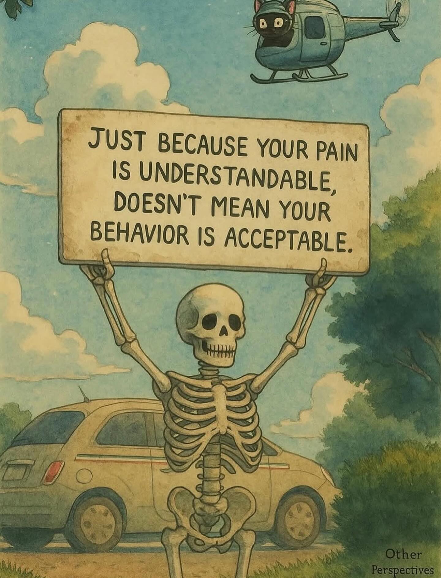 Your pain is real,
and your sorrow is understood.
The world does not turn away
from the weight you carry,
nor from the shadows that have touched your path.
But pain, though it explains the wound,
cannot excuse the blow.
Suffering may shape us,
yet it never grants us the right
to scatter our anguish onto others.
Compassion listens,
empathy embraces,
but only love redeems.
When the heart rises above its scars,
when kindness is chosen in the storm,
then the spirit breathes freedom,
and peace begins to bloom
where hurt once reigned.