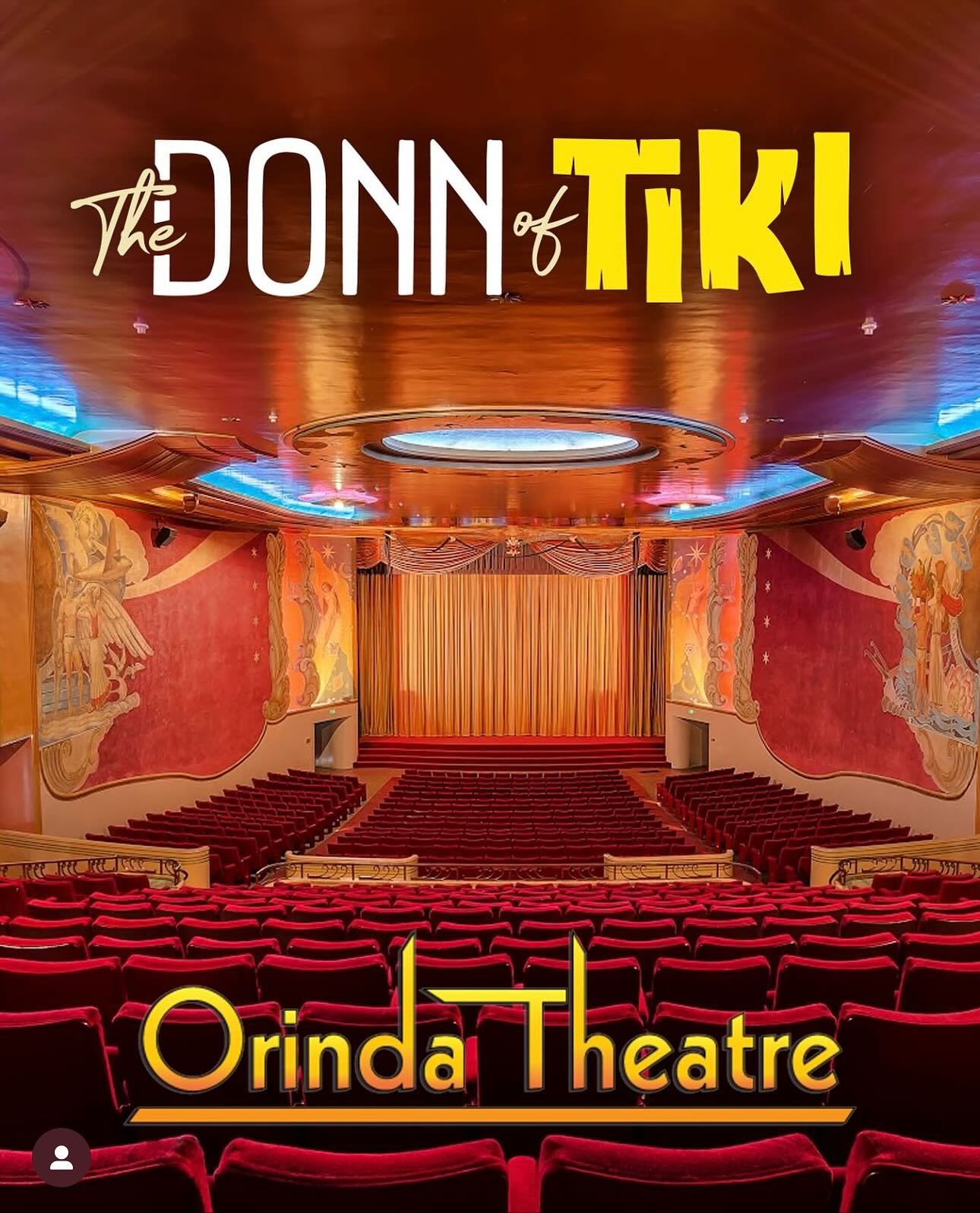 East Bay #tiki folks! If you weren’t already planning on it, purchase your tickets now to see @thedonnoftiki, the “mostly true” documentary about Don the Beachcomber! Tomorrow, Friday night, one night only! “Donn Beach, also known as Don the Beachcomber, creator of the Tiki bar. But his story goes much deeper than that. He was an American maverick, constantly creating his own opportunities, reinventing himself many times over, and was well known for embellishing the details of his extraordinary life.” Show time is 7pm at the beautiful @theorindatheatre! Happy hour before (and after) at “Orinda’s only Tiki bar” the @booloolounge