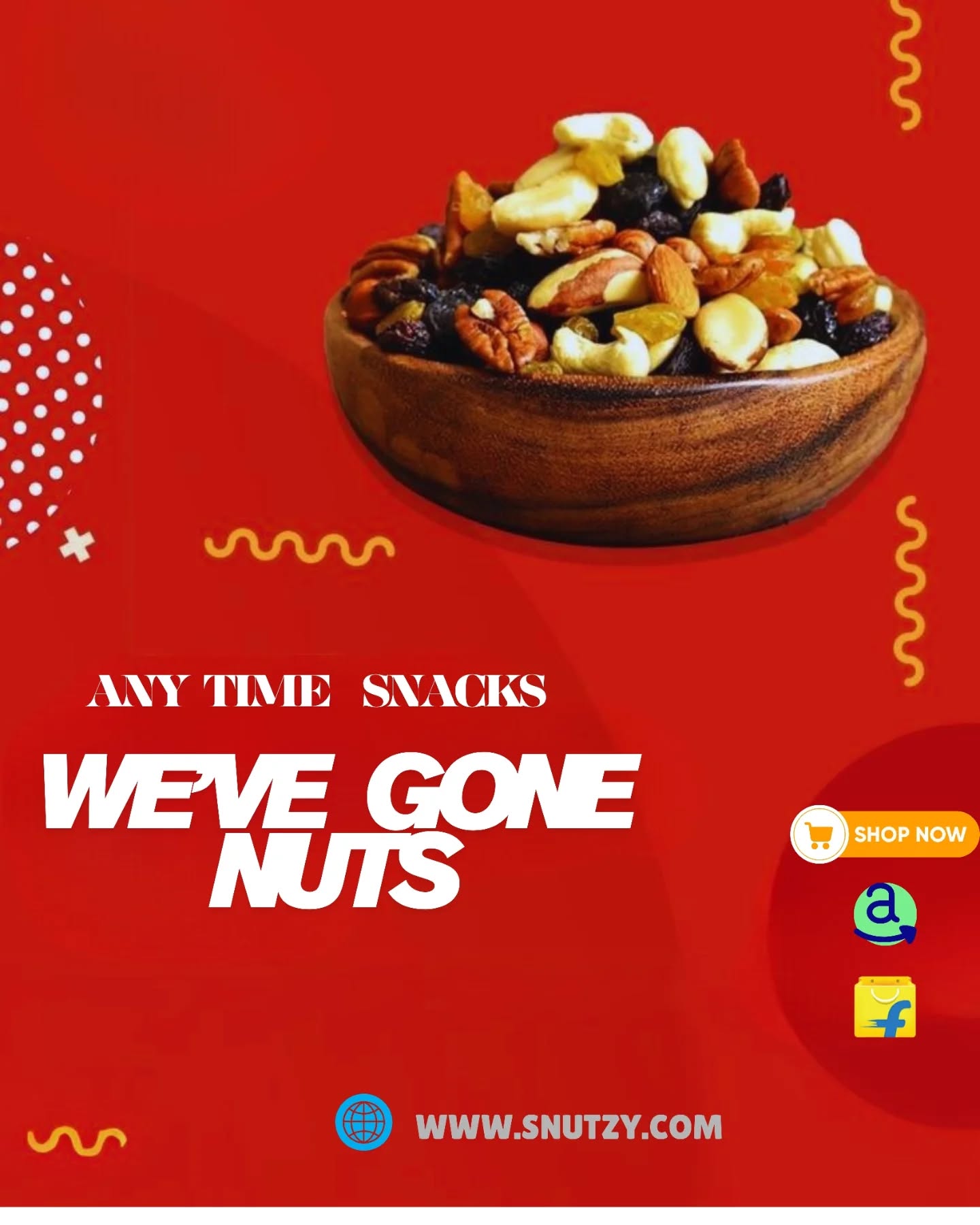 "Fuel your day the Snutzy way 🥜💪 #HealthySnacking #SnutzyNuts"