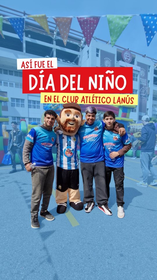 ✨ Así se vive un Día del Niño con Delivery Fun ✨
Este sábado armamos un mega evento en el @clublanusoficial junto a @fundacionclublanus, gracias por confiar en nosotros para tan lindo evento!
🎈 Parque inflable gigante
⚽ Bubble Fútbol
🎯 Kermesse
🎢 Carreras de obstáculos
🚨 Y… ¡el nuevo ROLLING FUN!💬
¿Lo querés para tu próximo evento? Consultanos, porque las fechas vuelan.
#eventos #eventosinfantiles #eventoscorporativos #clublanus #lanus #fundacal #diadelniño #inflables #parquesinflables #alquilerdeinflables
