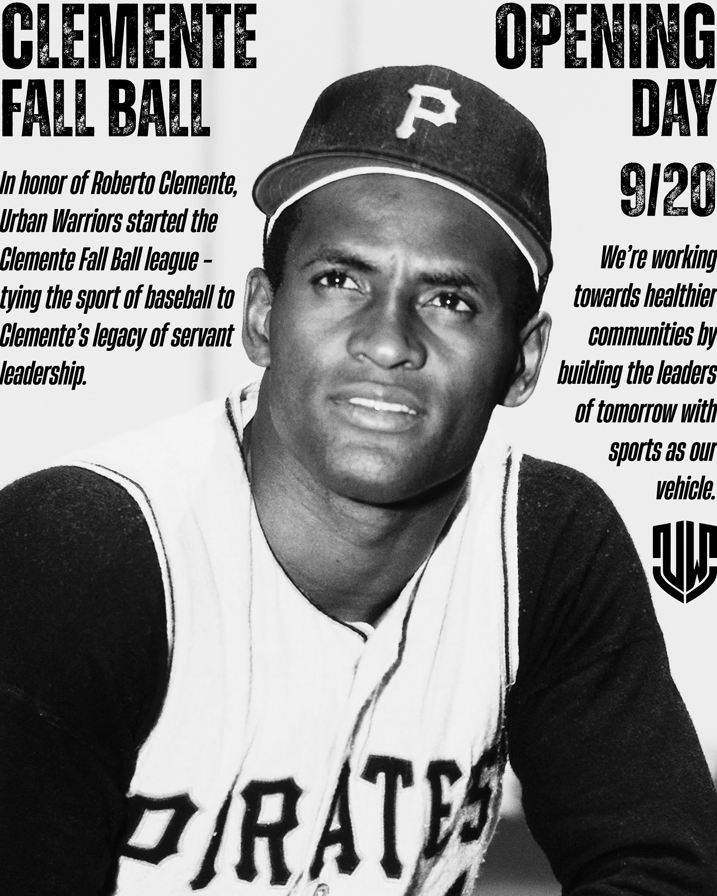 Clemente Fall Ball Opening Day ⚾️ is THIS SATURDAY! Join us for an afternoon of fun, family, and games. We are beyond excited to watch our athletes compete— from T-Ball to Major, our kids have been putting in the work for a successful season 💪
In anticipation of our fall chess season coming up, we’re also excited to bridge our chess program - Village Moves - with baseball. In partnership with @chicagochessfoundation, we’ll be hosting a chess tournament on Opening Day! OPEN TO ALL ♟️🤝⚾️
See you at Piotrowski Park 🌳 Let’s play, celebrate, and serve in honor of the legendary Roberto Clemente.
#urbanwarriors #clementefallball #robertoclemente