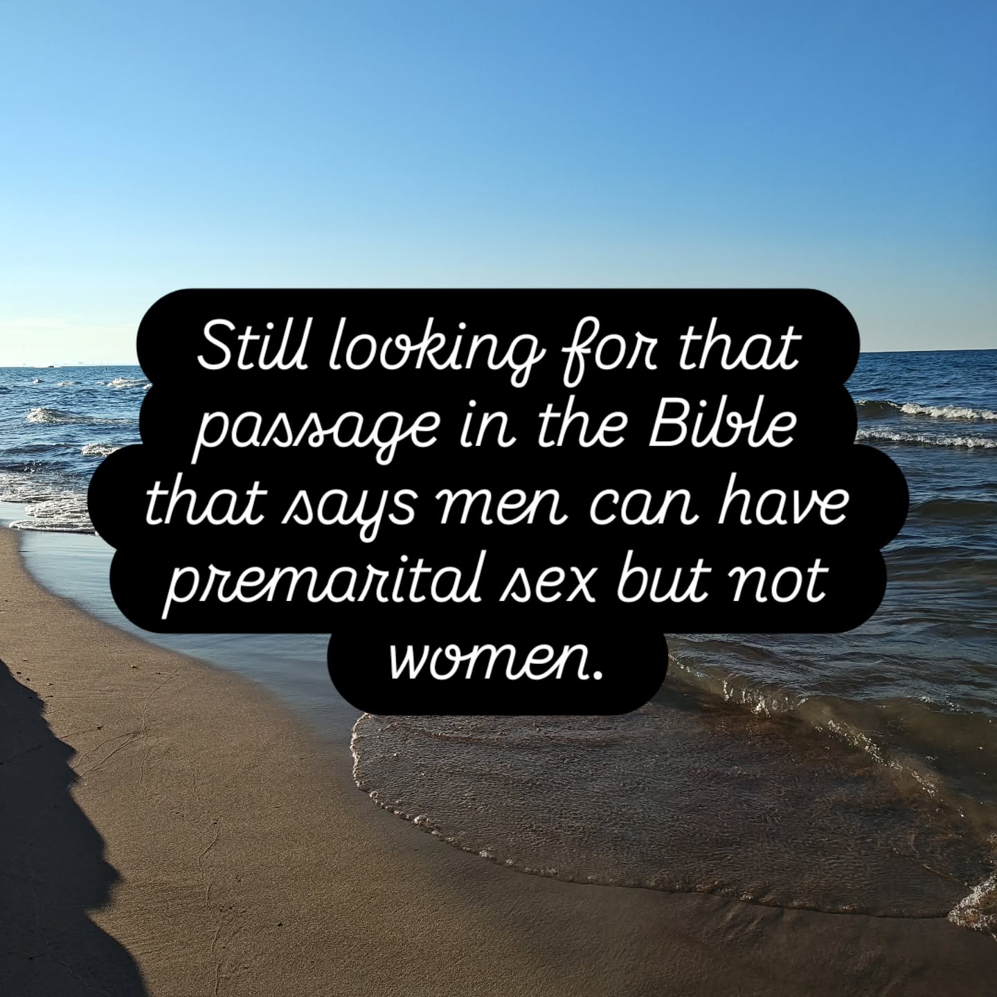 Haven't been able to find this anywhere in the Bible. Even asked AI to help with the search #feminism #fckpatriarchy #women #bookwh0r3