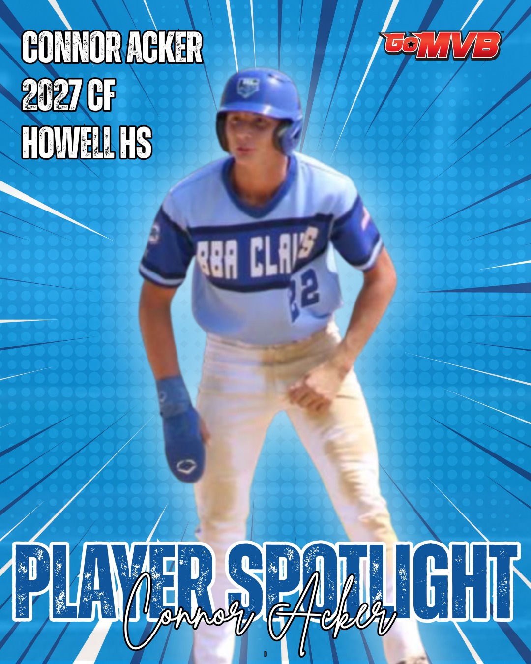 PLAYER SPOTLIGHT:
Connor Acker
2027 6'0" 165 lbs
Dual Sport Athlete
CF/QB
Howell HS
Follow: connoracker15