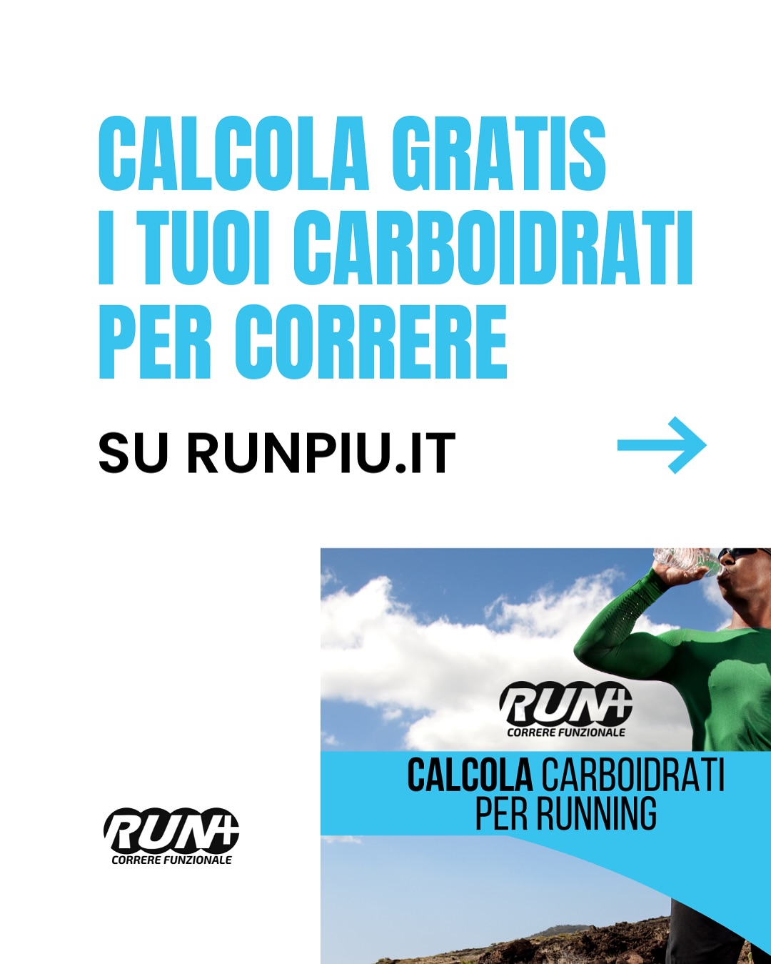 CALCOLA GRATIS I TUOI CARBOIDRATI PER CORRERE.
Scopri:
👉Totale carbo in base a distanza, altimetria e dati personali.
👉Dosaggio del fabbisogno a Tempo e al Km.
👉Quando usare Gel, Liquidi e Solidi.
SCOPRI DI QUANTA ENERGIA HAI BISOGNO
👉Distribuzione dosaggi in tabella con quantità e quando prenderli.
👉Cosa usare direttamente sul Grafico del percorso.
TUTTO PER LA TUA CORSA
su RUNPIU.IT
#runpiu #running #trailrunning #corsa #correre #mycoachenrico #allenamento #integrazionesportiva #carboidrati #trailrunning #mezzamaratona #maratona #10km