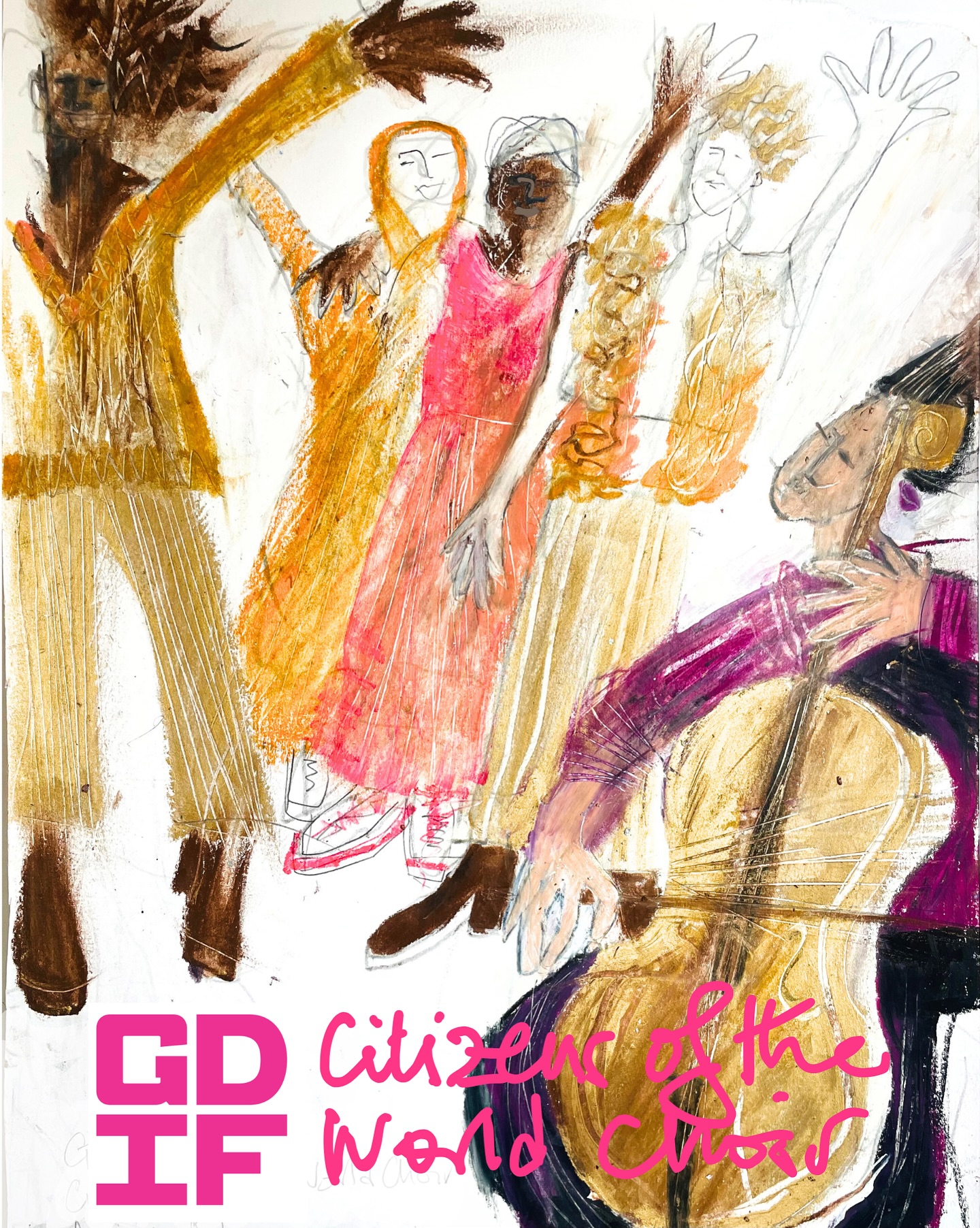 Thrilled to do some illustrations for recent @gdifestival capturing the spirit of the spectacle and audiences.