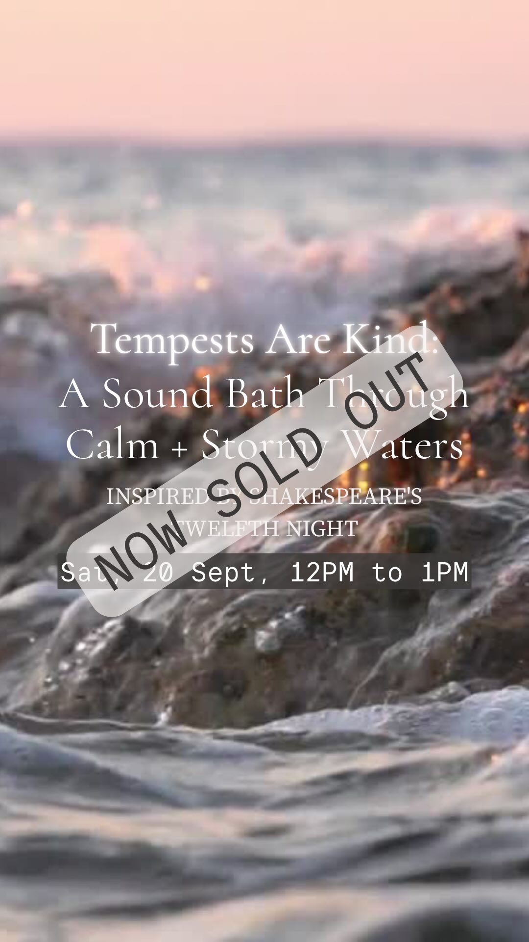 Tempests Are Kind: A Sound Bath Through Shakespeare’s Waters
✨ Inspired by Twelfth Night
NOW SOLD OUT
We’re completely blown away by the response to this Saturday’s immersive sound + reiki journey at the Hart Shoreditch — thank you so much to everyone who purchased a ticket.
This offering blends sound healing + reiki, guided by the waters of Shakespeare’s Twelfth Night — and every single ticket and donation is helping to support Ministry of Stories, a beautiful organisation empowering young people through creativity and writing.
✨ This special event is part of Hart Shoreditch’s partnership with the London Design Festival, celebrating Rosie Reed Gold’s exhibition Stage Left, Letter Pressed — a poetic tribute to East London’s literary roots and the legacy of the Curtain Theatre, where Shakespeare’s earliest plays were once brought to life.
We’re honoured to be part of this celebration of story, sound, and place.
If you’ve got a ticket, please keep an eye out for an email from Hart to confirm your spot — and we’ll see you on Saturday. We can’t wait to share this with you.
—
#TempestsAreKind #TwelfthNight #SoundHealingLondon #WaterElement #StormToStillness #ReikiHealing #MinistryOfStories #LondonDesignFestival #HartShoreditch #StageLeftLetterPressed #RosieReedGold #FireAndAlchemy #SoundBathExperience
#LDF2025