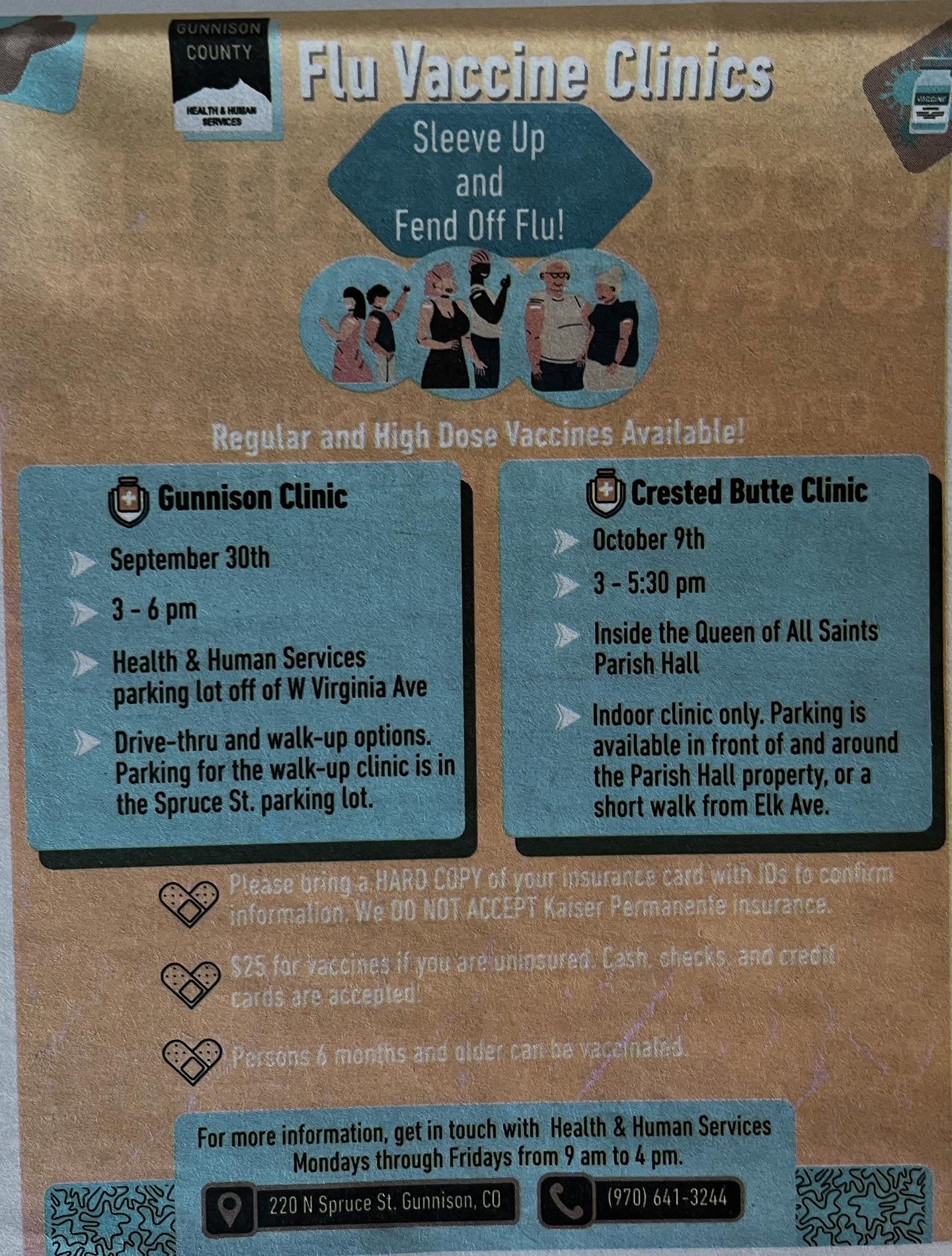 Winter is coming! Which means Flu Vaccine Clinics are, too!