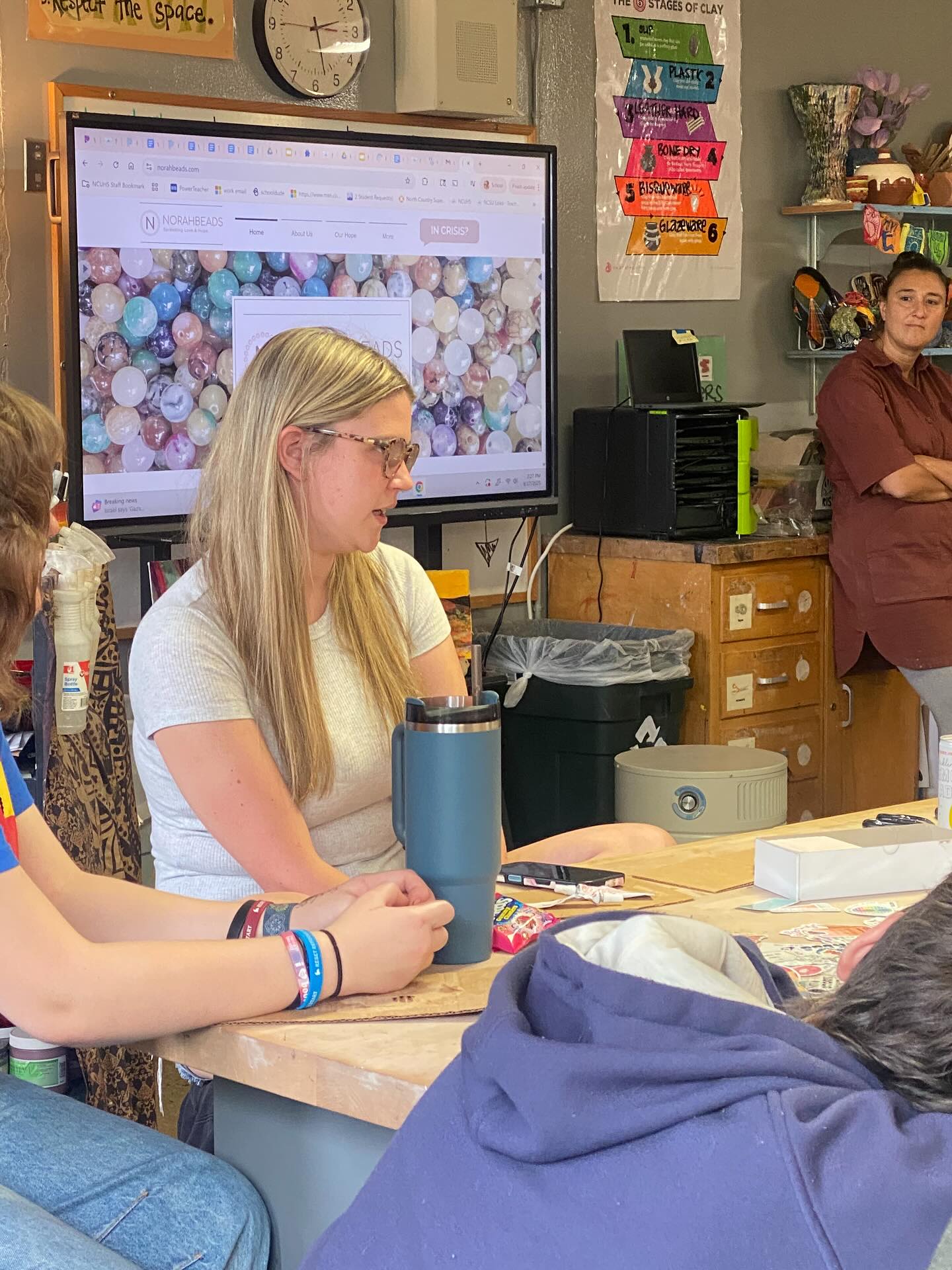 NorahBeads Club at NCUHS. September is Suicide Prevention Month and we had a wonderful group for our first gathering of the year. A special thank you to Makenna McAllister for joining us and sharing her journey. ❤️