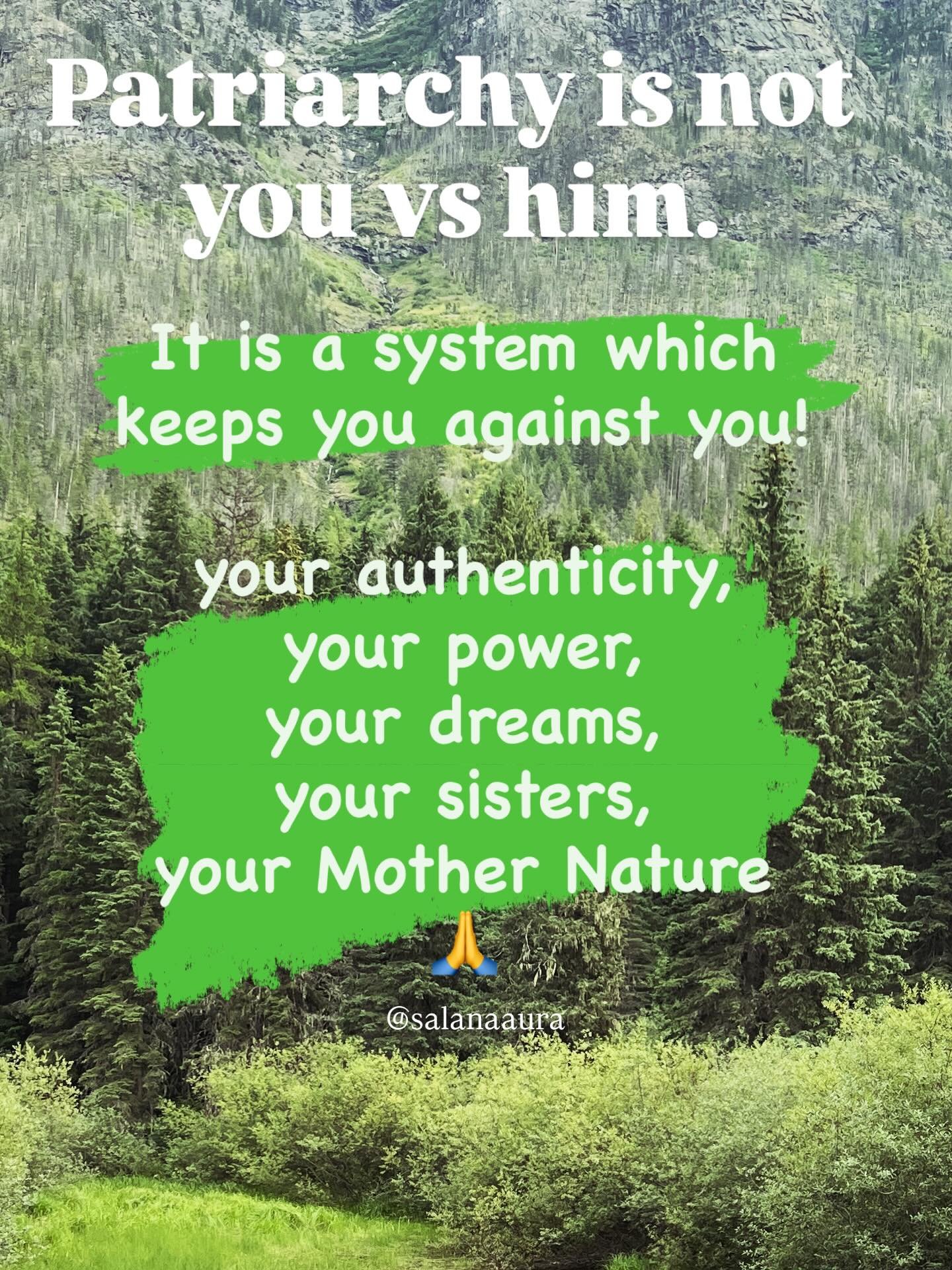 Your self-love is not selfish; it is the seed that allows community, healing, and solidarity to bloom.
When women come together in love and truth, mountains move, and futures change.
- complement another woman today
- show your support
- pause and smile softly in mirror
- be proud of being you
don't let this system of unjust traditions & judgements, keep you imprisoned and small. Say NO.
#womenempoweringwomen❤️
#salanaaura
#patriarchydetox