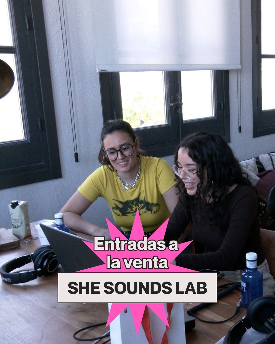 ¡Ya puedes conseguir tu entrada para She Sounds Lab! 🚨 Link en bio o la web
Por ahora están disponibles las entradas generales para todo el público.
Al comprar tu entrada recibirás un mail en los próximos días con toda la info y sus actividades.
👀👉 A partir del lunes 22, se abrirá el registro para que elijas las actividades en las que quieras participar. Te aconsejamos que lo hagas lo antes posible ya que estas tendrán aforo limitado.
¡Nos vemos pronto!
#shesoundslab