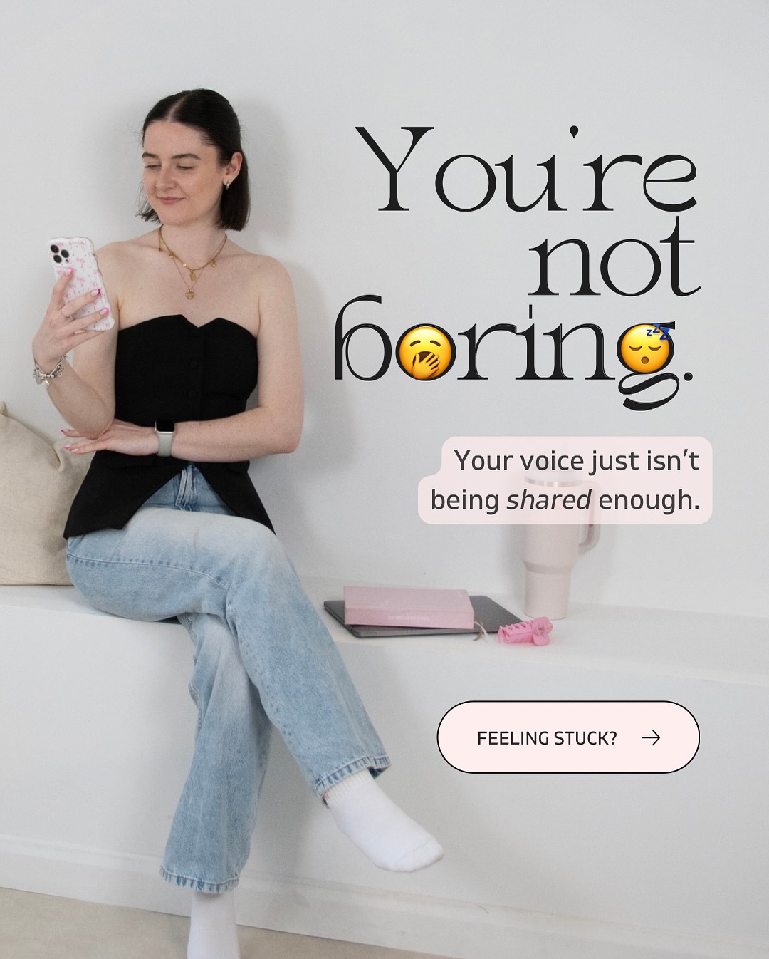 The problem isn’t you, it’s your content strategy 💫
Too many founders say they don’t post because they feel like they have “nothing interesting to say” 🫣
But the truth is, you do!
If you’re hiding your personality and your offers, posting the same tips on repeat + never showing the behind-the-scenes that make your work unique, of course it feels boring!
Your people want:
✨ Your unique voice
✨ Your story
✨ Your perspective
That’s what turns a follower into a client!
So next time you’re doubting yourself, remember… it’s not you. It’s your strategy, and that’s the part we can fix 💌
📌 Save this post for the days you need a reminder.
💬 Comment below: which content type do you want to share more of?
#marketingwithamber #socialmediamanager #contentcreationtips #wellnessfounder #personalbranding #contentstrategy