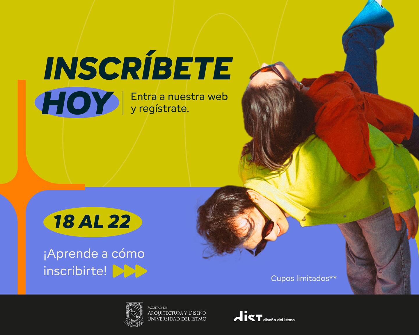 🚨 ¡Inscríbete hoy! 🚨
Del 18 al 22 puedes registrarte a talleres y conferencias en nuestra web.
⚡ Recuerda: cupos limitados 👀
👉 Aquí te mostramos cómo inscribirte paso a paso. A partir de las 6:00 PM podrás hacerlo.
No te lo pierdas, porque las plazas vuelan 💨
🔗 www.dist-unis.com
(link en nuestras stories y en la bio)
#DISTunis #Inscripciones2025 #DiseñoDelIstmo