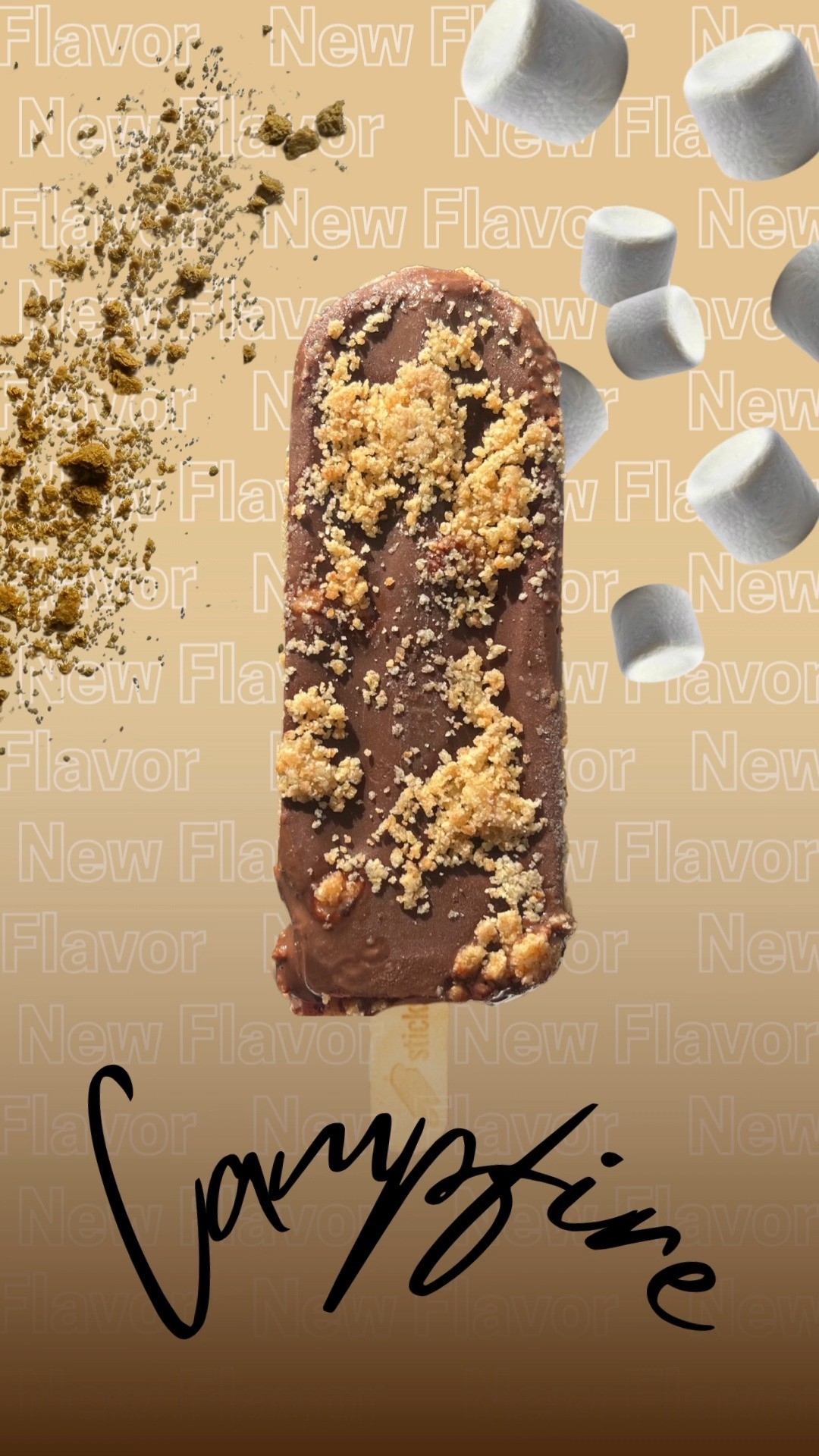 🚨NEW FLAVOR🚨
Cool fall nights, a warm fire, and your favorite gooey snack. This pop will take you back to simpler times, when your biggest concern was whether or not to burn the marshmallow (the jury is still out on that) comment your favorite way to s'more!
Ingredients: whole milk, semi-sweet chocolate chips, raw sugar, cornstarch, unsweetened cocoa, butter, marshmallow, graham cracker, salt